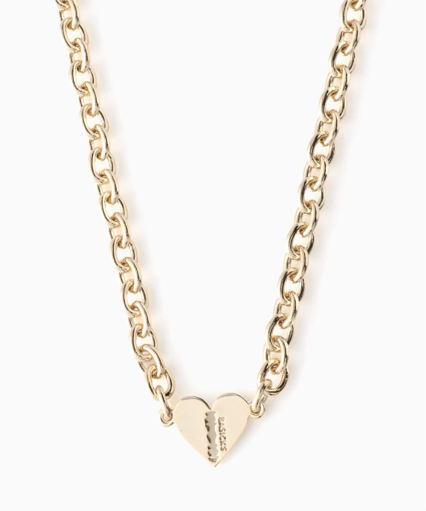 BASICKS / ベイシックス】HEART RAZOR NECKLACE (SMALL LINK