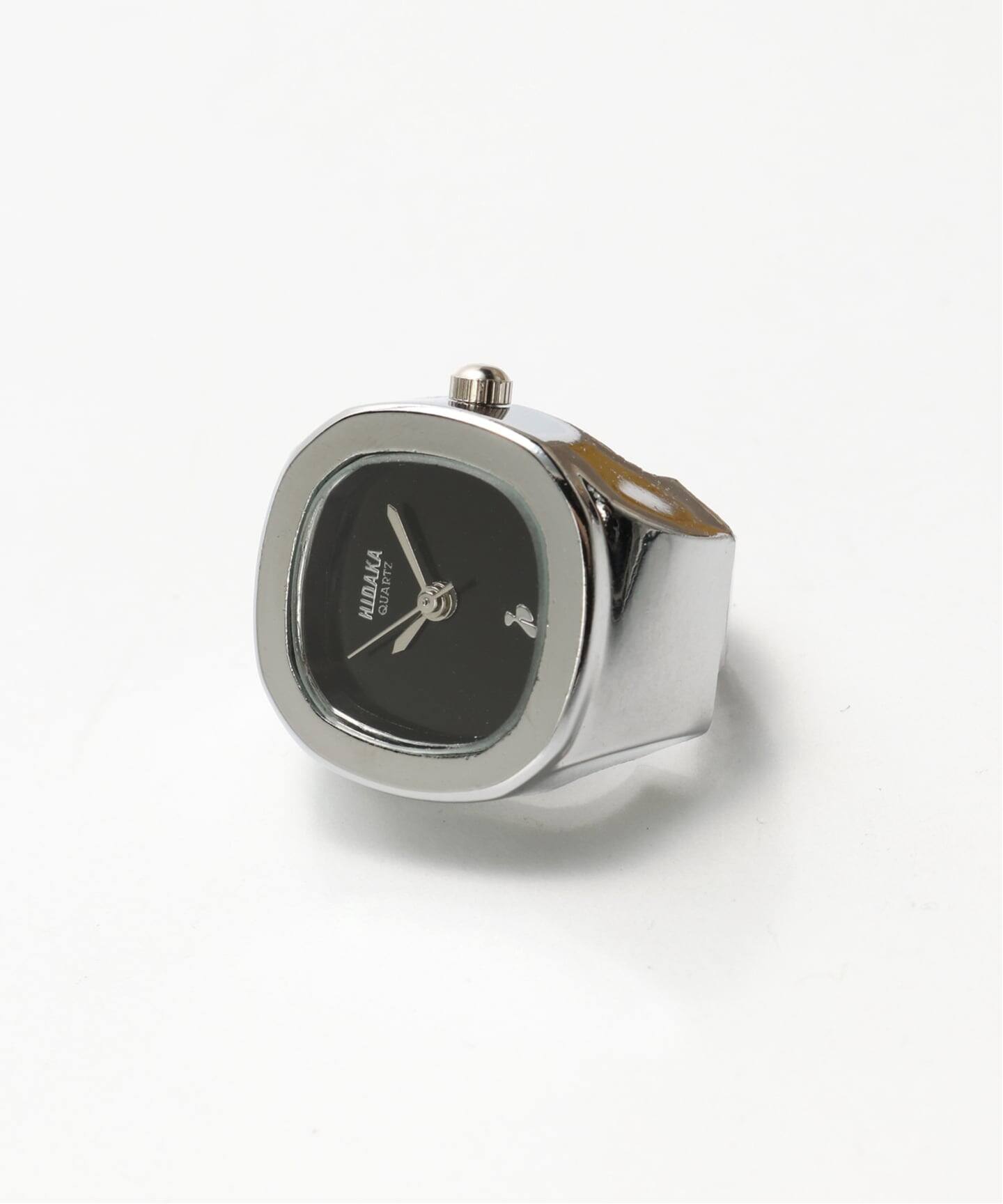 【完売・美品】HIDAKA ヒダカ Ghost Ring Watch シルバー HIDAKA - 【GHOST / RING WATCH(SV×BK)】ヒダカ 時計 リング ゴースト