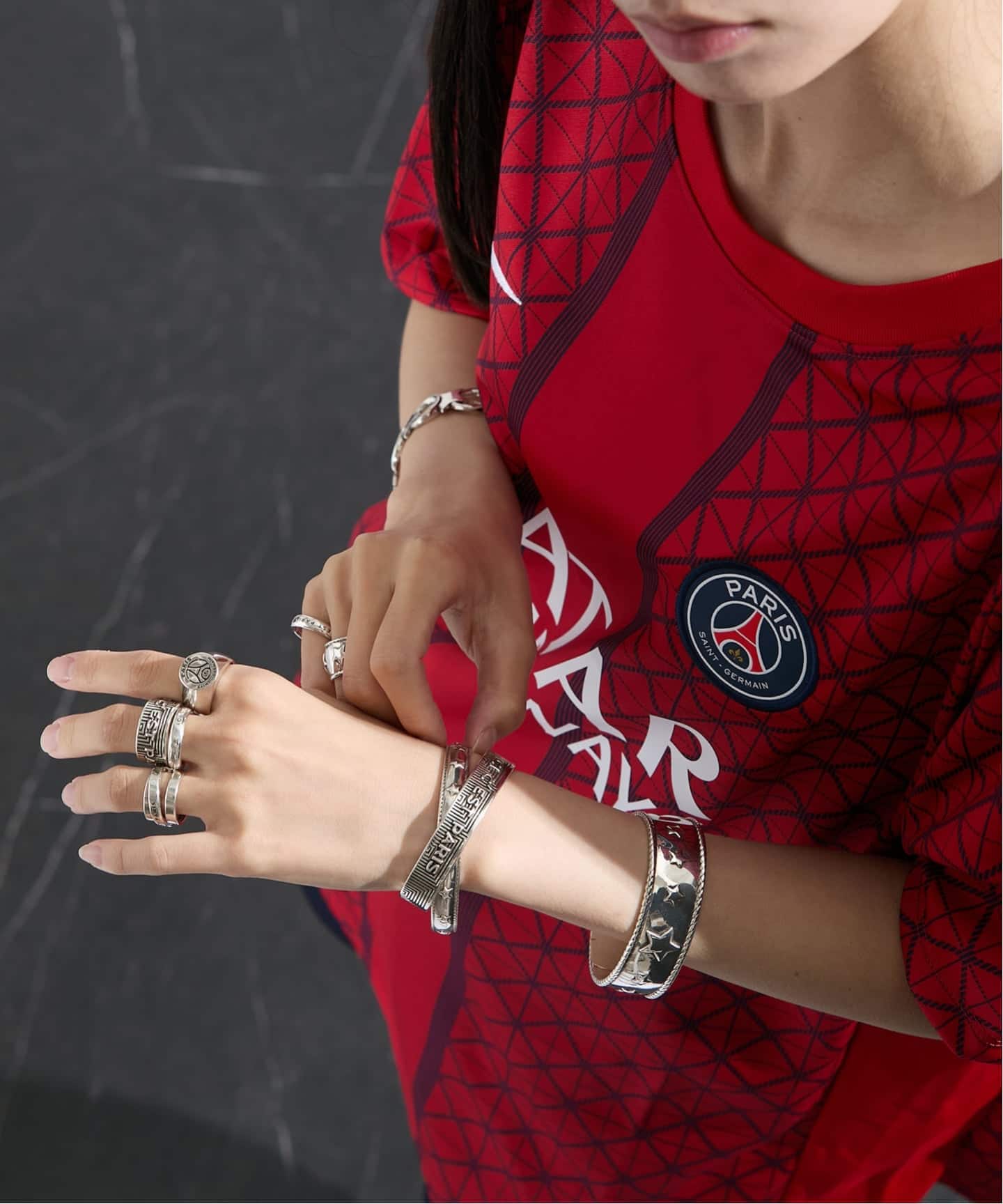 フィリップオーディベール×パリサンジェルマン　ブレスレット バングル P.AUDIBERT*PSG フィリップ オーディベール】Nova Bracelet GM