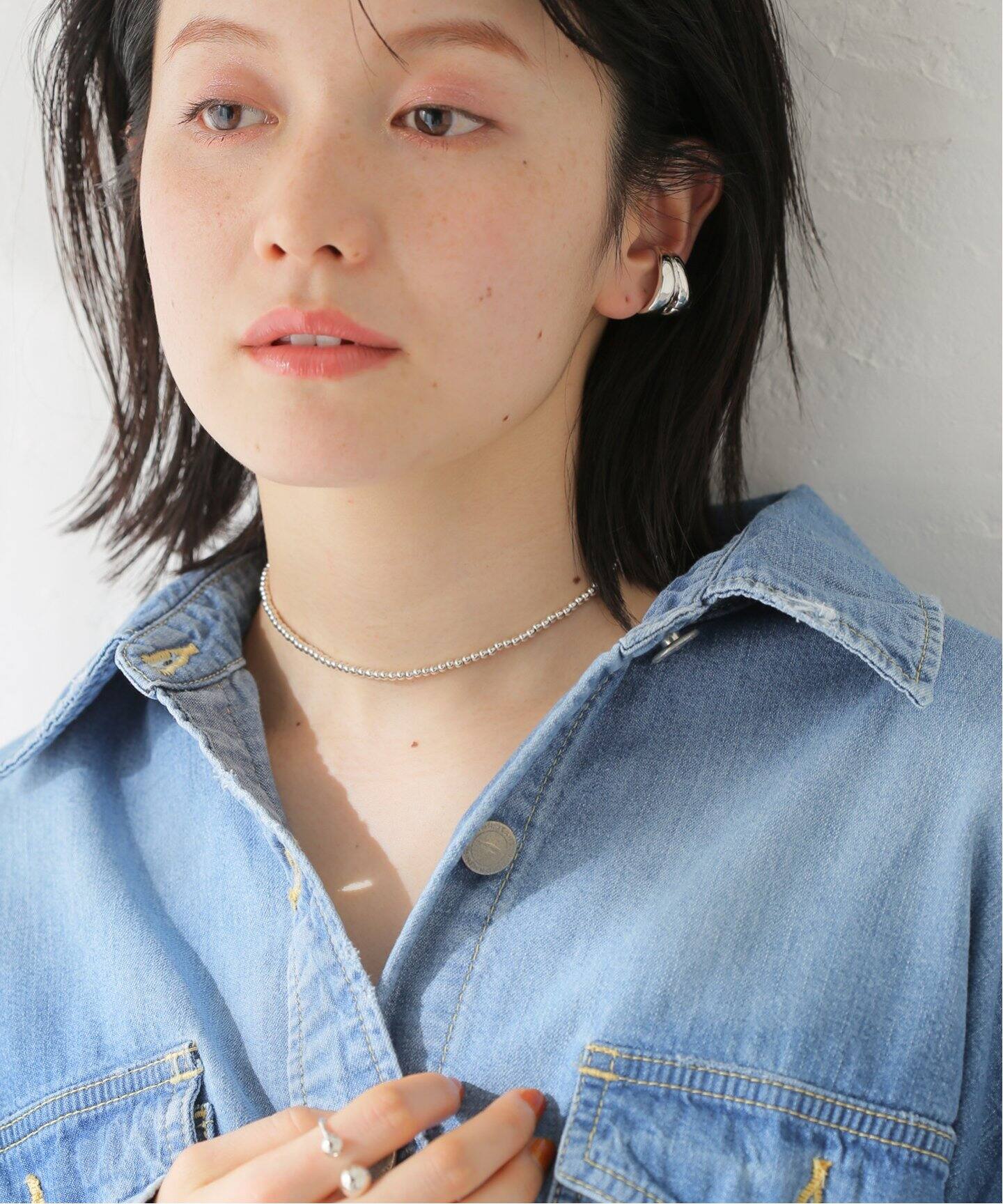 ERICKA NICOLAS BEGAY】NAVAJO PEARL 3mm 35：ネックレス（ネックレス 
