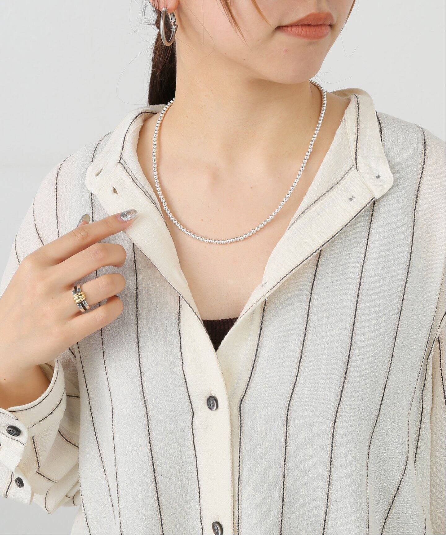 ERICKA NICOLAS BEGAY】NAVAJO PEARL 4mm 50：ネックレス（ネックレス 