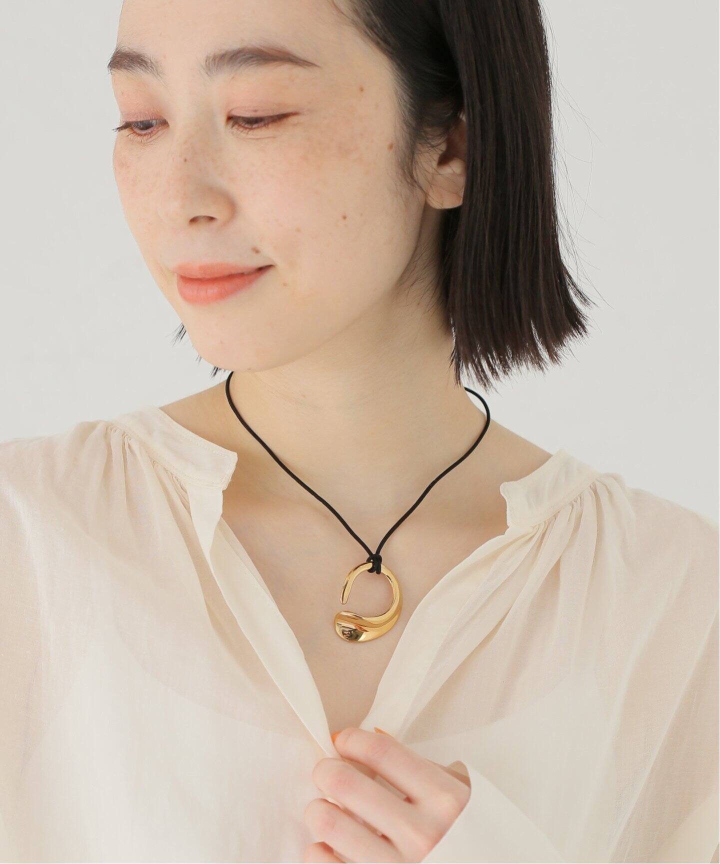 AGMES/アグメス】MARTA PENDANT GOLD VERMEIL：ネックレス（ネックレス 