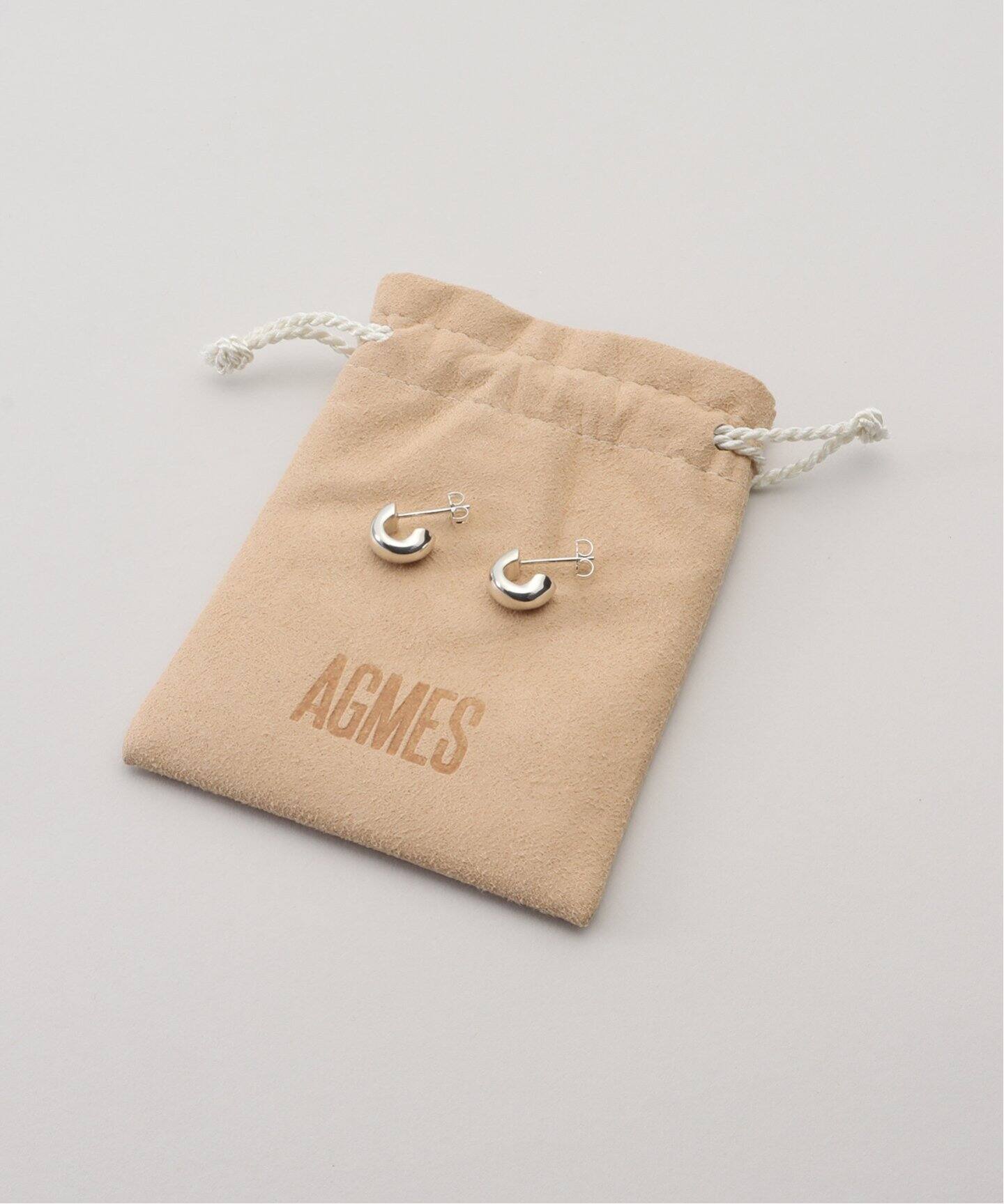 AGMES スタッド ピアス シルバー アグメス シルバー（銀色）系 AGMES(アグメス) ピアス(レディース) - 海外