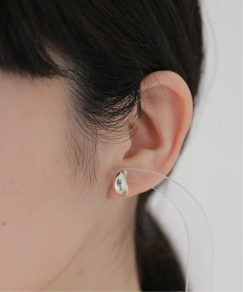 AGMES/アグメス】MINI DAHLIA HUGGIES STERLING SILVE：ピアス（両耳 