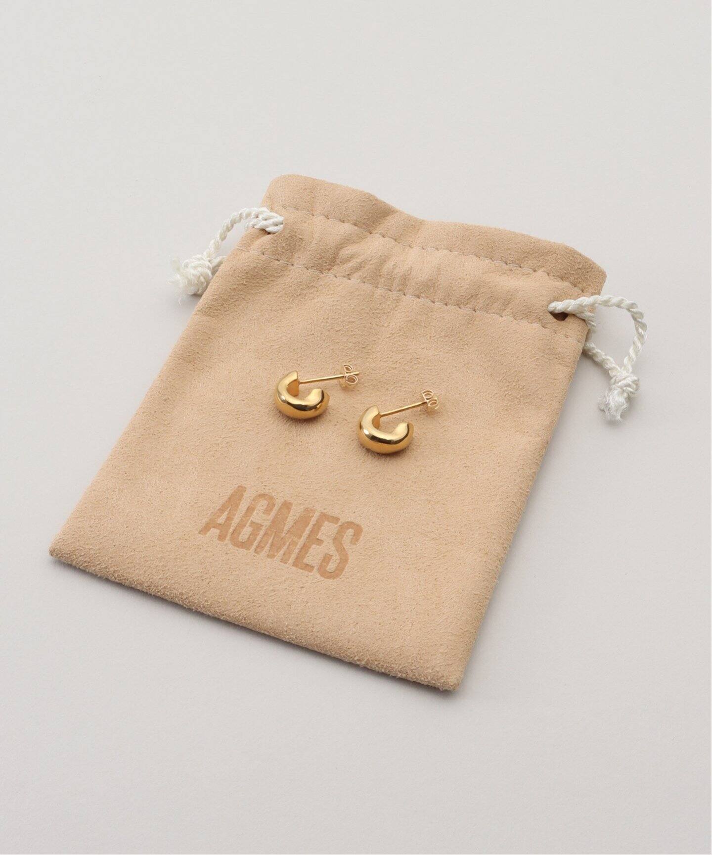 【AGMES/アグメス】 SMALL DAHLIA HOOPS☆シルバー925 SS-Dahlia-Hoops.jpg?v=