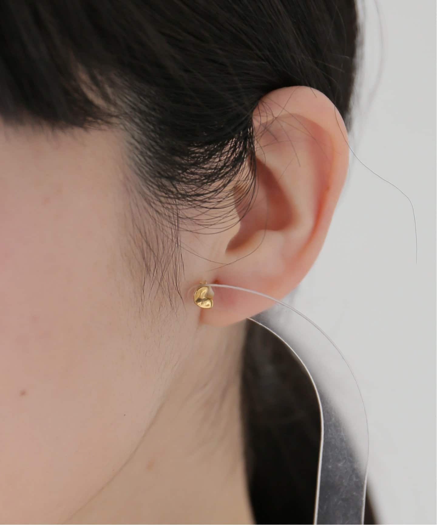 AGMES ピアス スタッド ハート アグメス ゴールド AGMES/アグメス】MINI SCULPTEDHEART STUDS GOLD VERM：ピアス