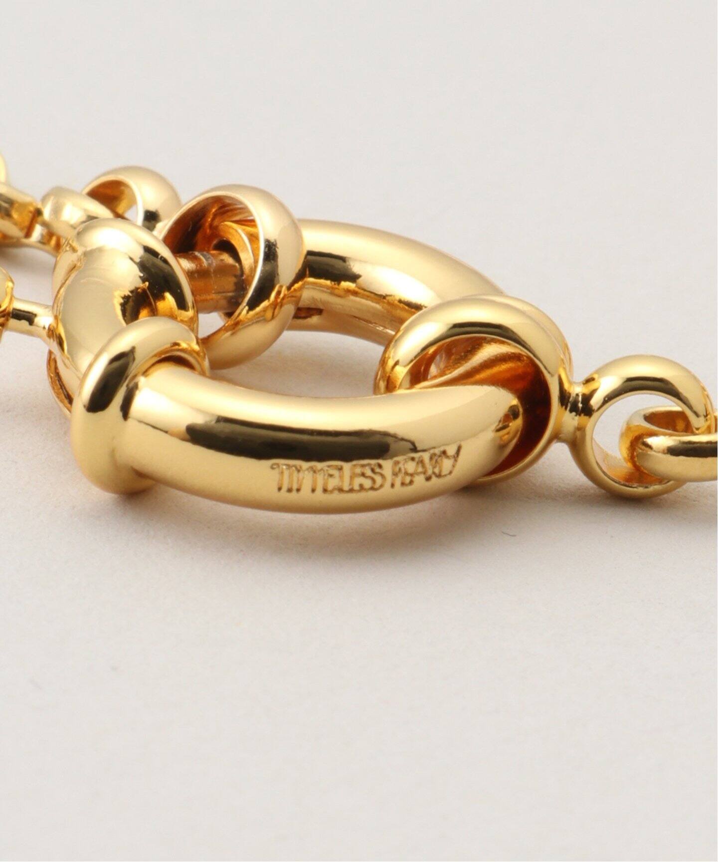 TIMELESS PEARLY】 chain with pearl and gold ball NECKLA