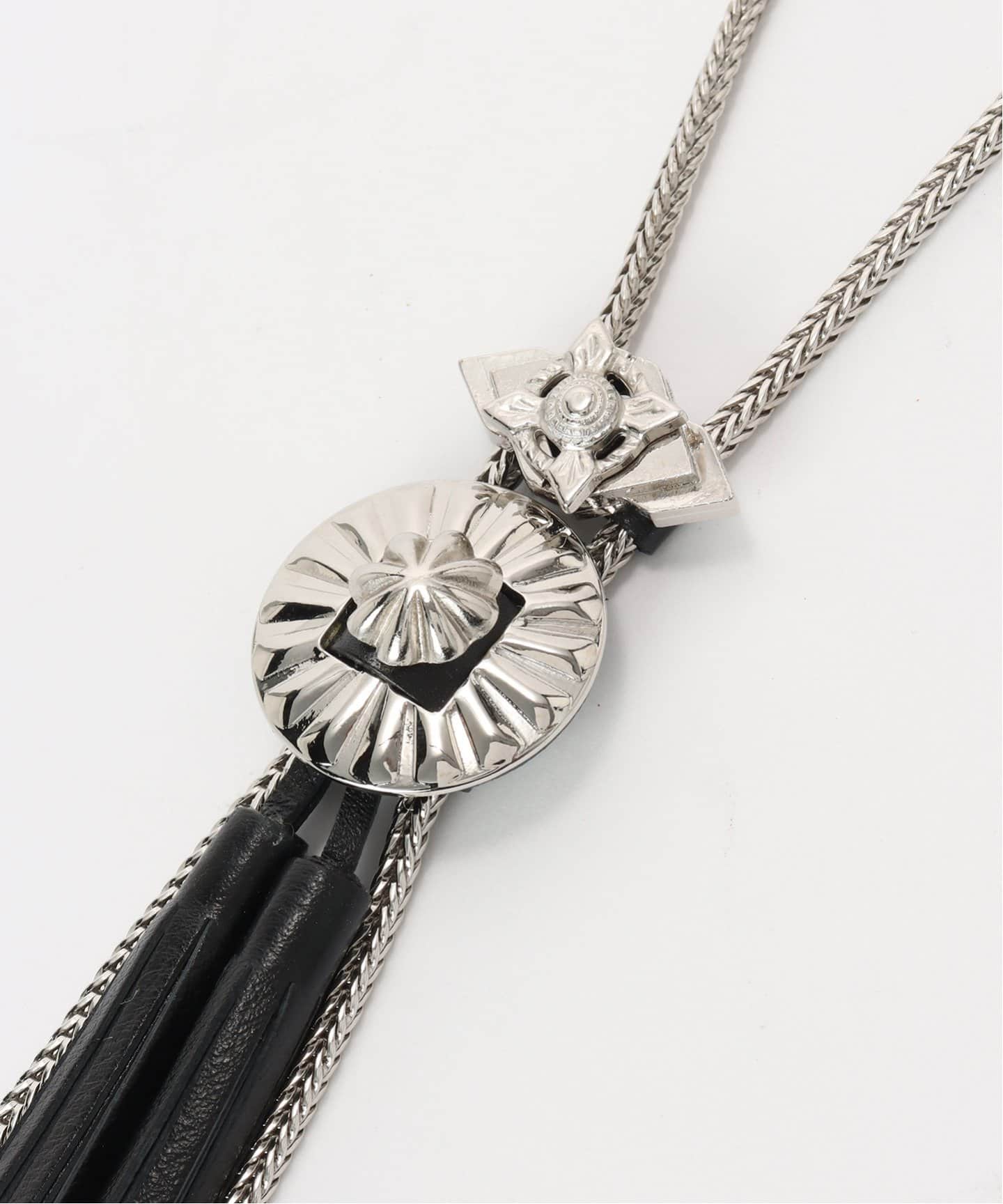 TOGA トーガ　モチーフループタイ ネックレス　シルバー　loop tie TOGA TOO/トーガトゥ】Metal loop tie/メタルループタイ