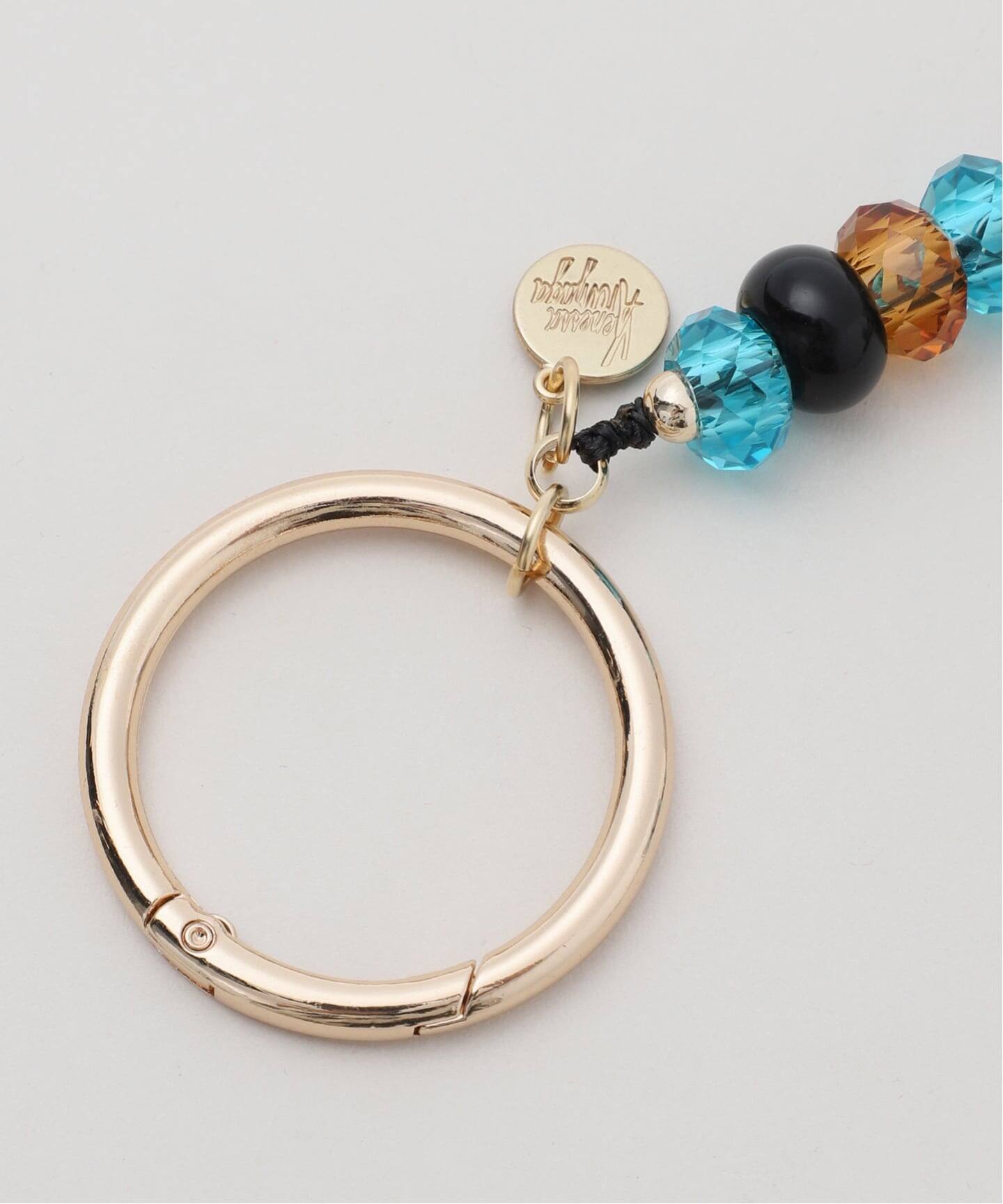 VENESSA ARIZAGA 別注VIBESビーズ付きキーホルダー 別注【VENESSA ARIZAGA】Bee Happy Keyring：キーチャーム（キーケース