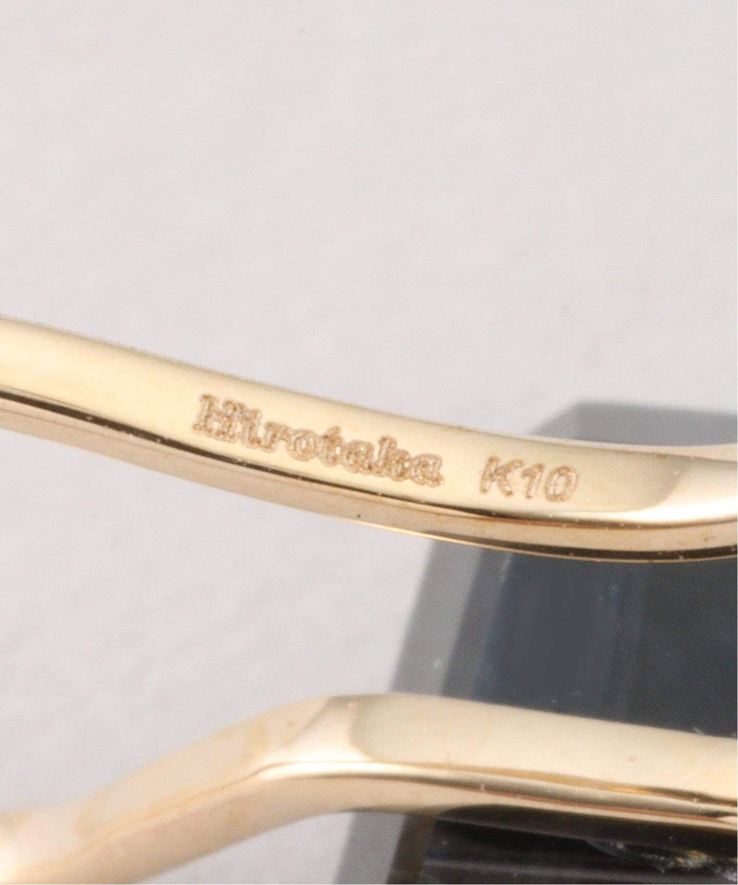 ヒロタカ　ベールーガ　片耳用ピアス ヒロタカ ベルーガ ピアス 片耳用 K10 パール イエローゴールド