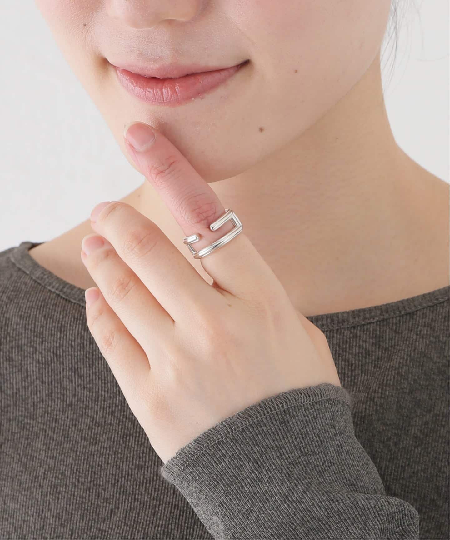 Hirotaka ヒロタカ Sand Dune Layered Ring 指輪 HIROTAKA/ヒロタカ】Sand Dune Layered Ring：リング（リング