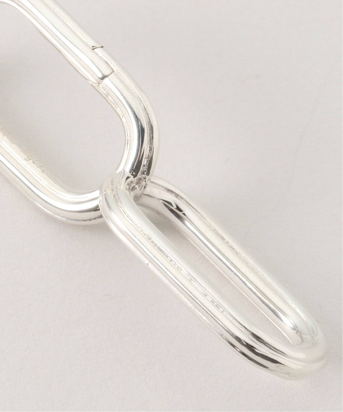 HIROTAKA/ヒロタカ】Sand Dune Oblong Double Hoop Ea：ピアス（片耳用