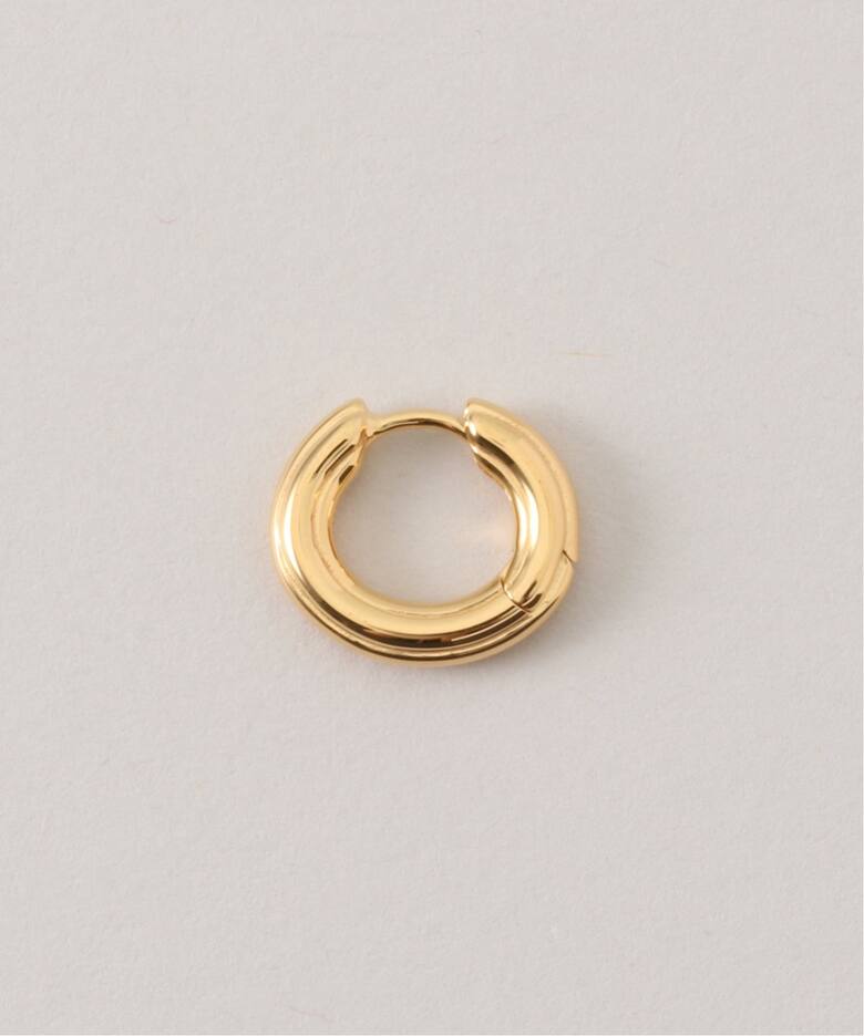 HIROTAKA/ヒロタカ】Sand Dune Oval Hoop Earring S：ピアス（片耳用 