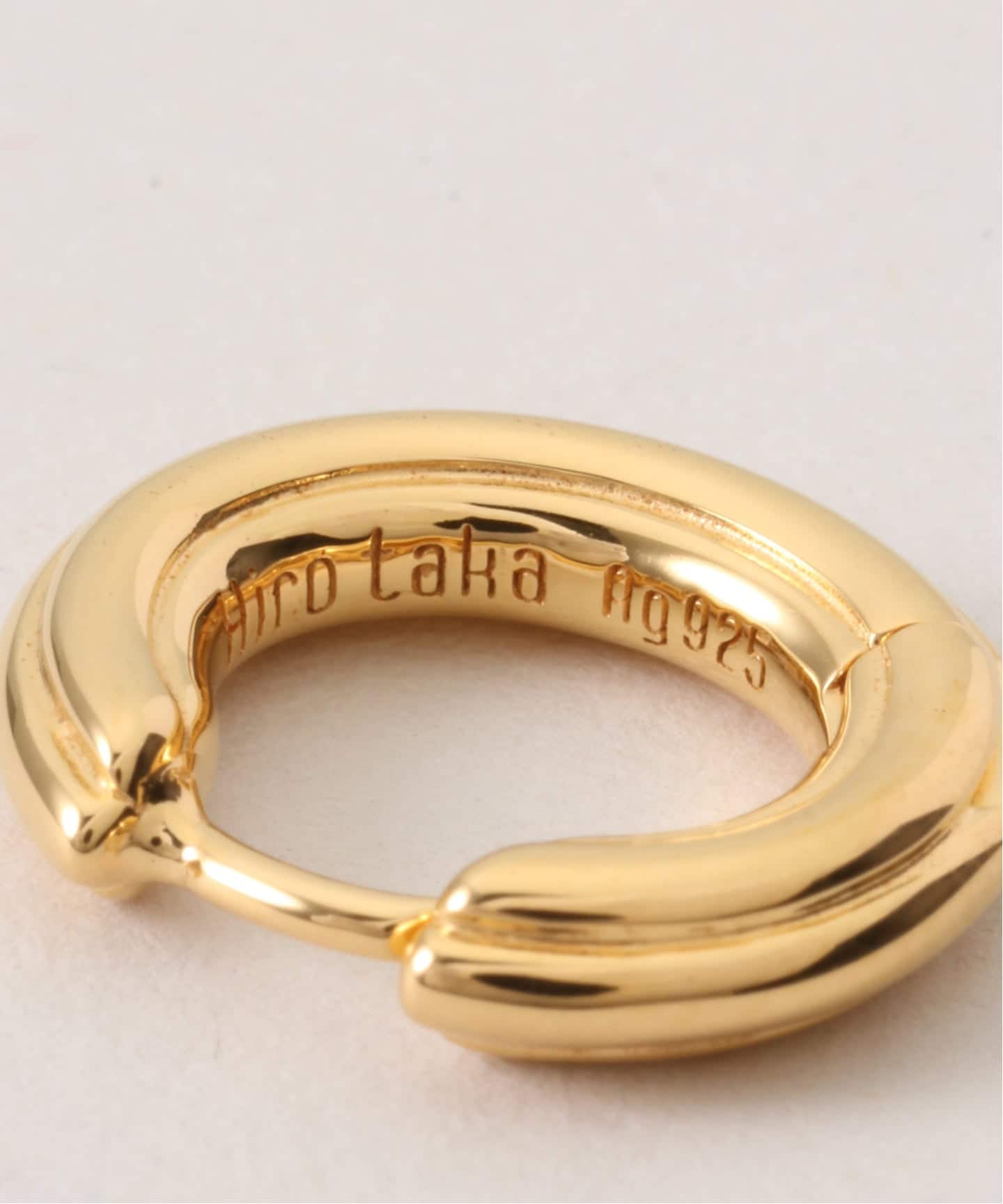 Hirotaka片耳ピアス HIROTAKA/ヒロタカ】Sand Dune Oval Hoop Earring S：ピアス