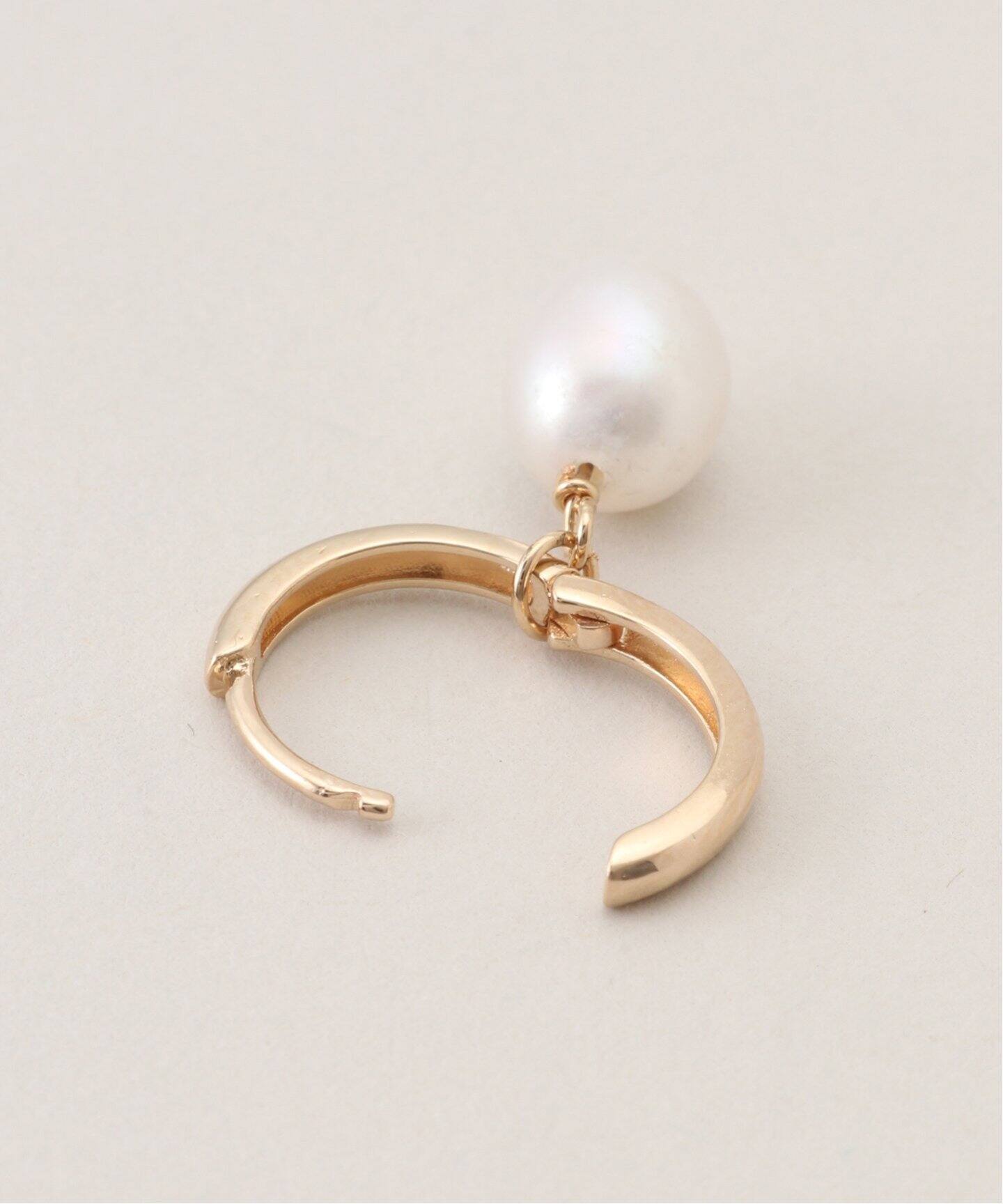 NOUVEL AMOUR/ヌーベルアムール】HOOPS PEARL(PAIR)：ピアス（両