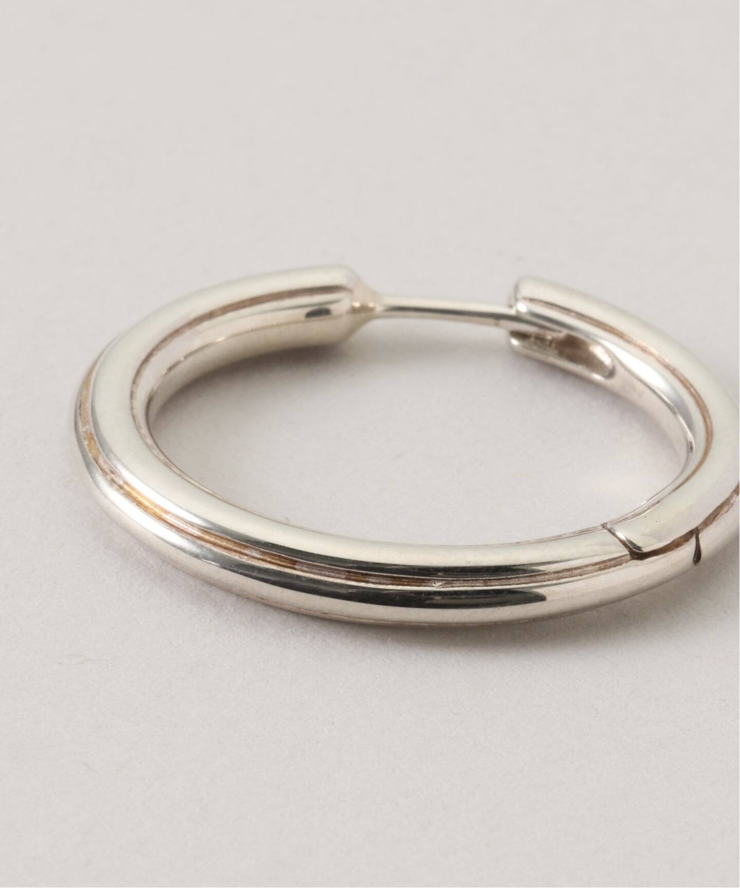 HIROTAKA/ヒロタカ】Sand Dune Oval Hoop Earring M：ピアス