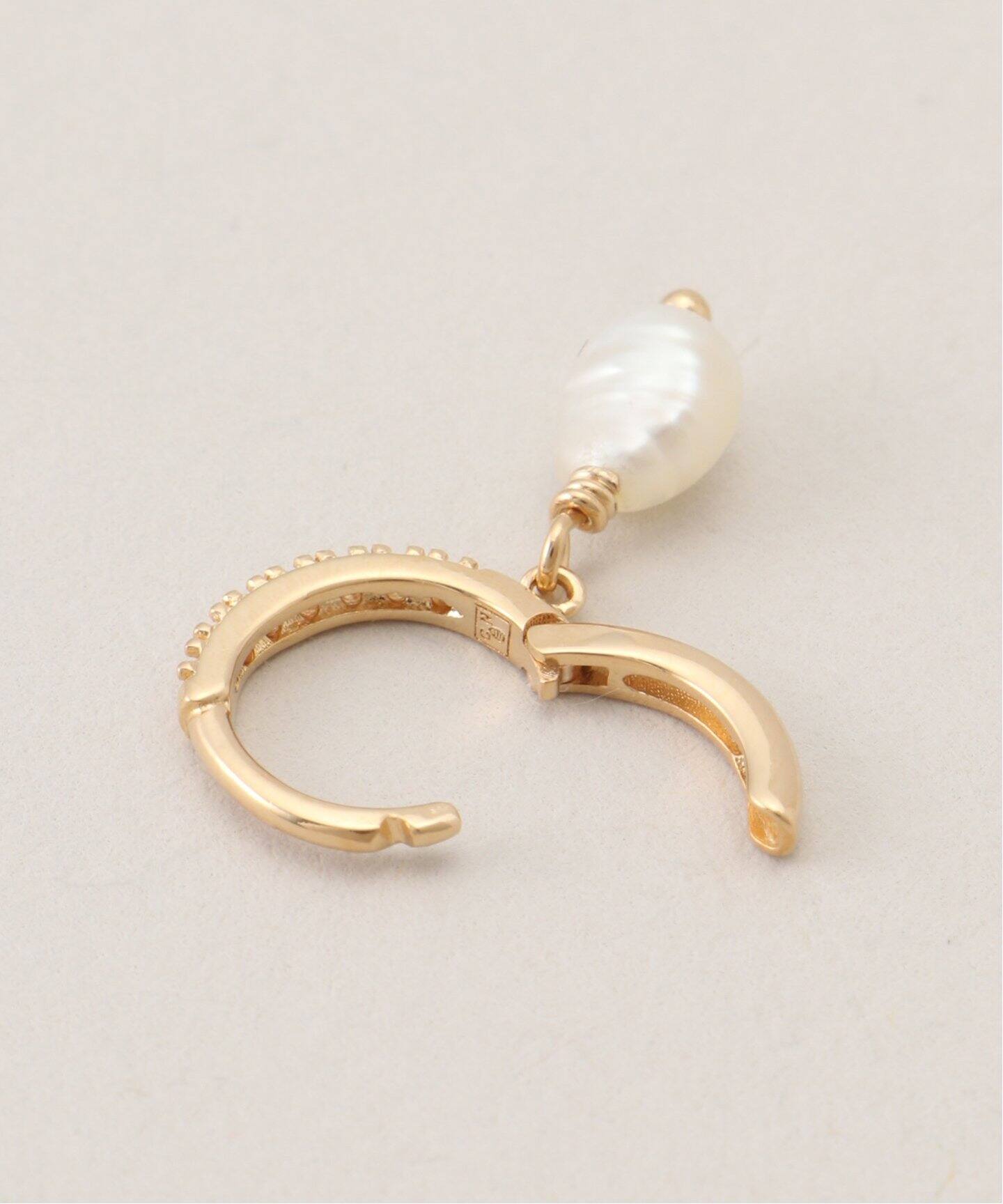 NOUVEL AMOUR/ヌーベルアムール】MINI HOOPS PEARL(PAIR