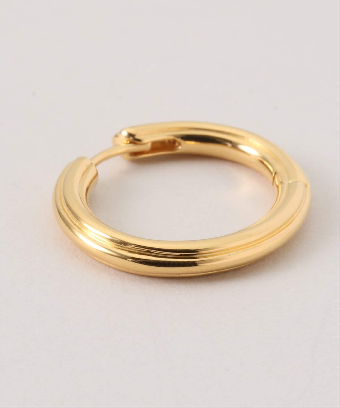 HIROTAKA/ヒロタカ】Sand Dune Oval Hoop Earring M：ピアス