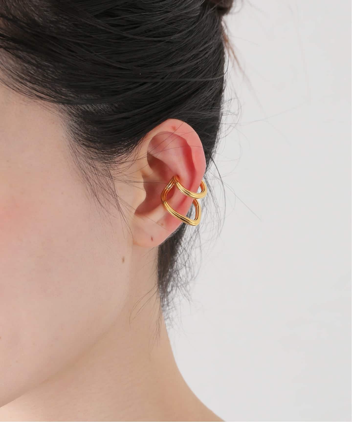 HIROTAKA/ヒロタカ】Sand Dune Double Ear Cuff：イヤーカフ