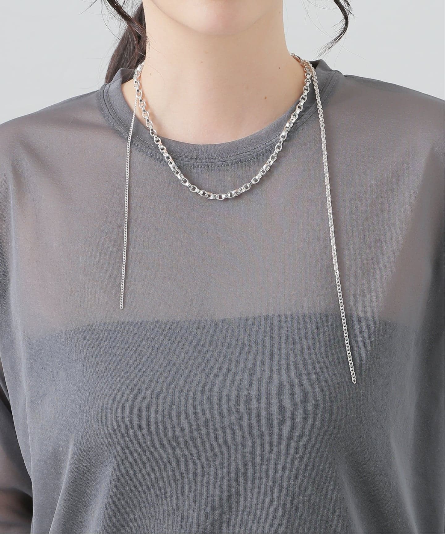 BONEE ボーニー　ネックレス BONEE/ボーニー】DOUBLE CHAIN NECKLACE：ネックレス