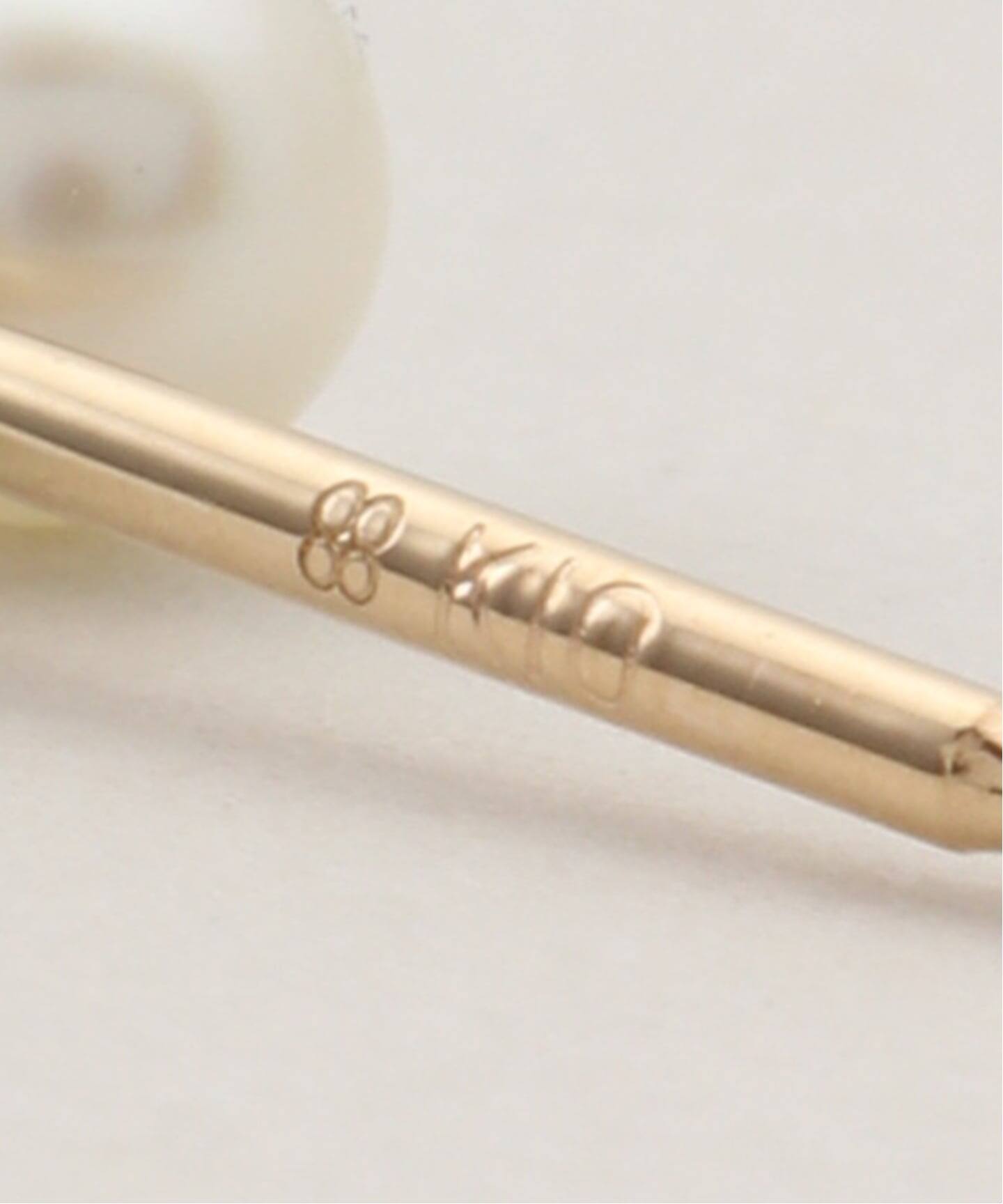 HIROTAKA/ヒロタカ】 HONEY ANT Akoya Pearl Onyx Ear：ピアス（片耳用