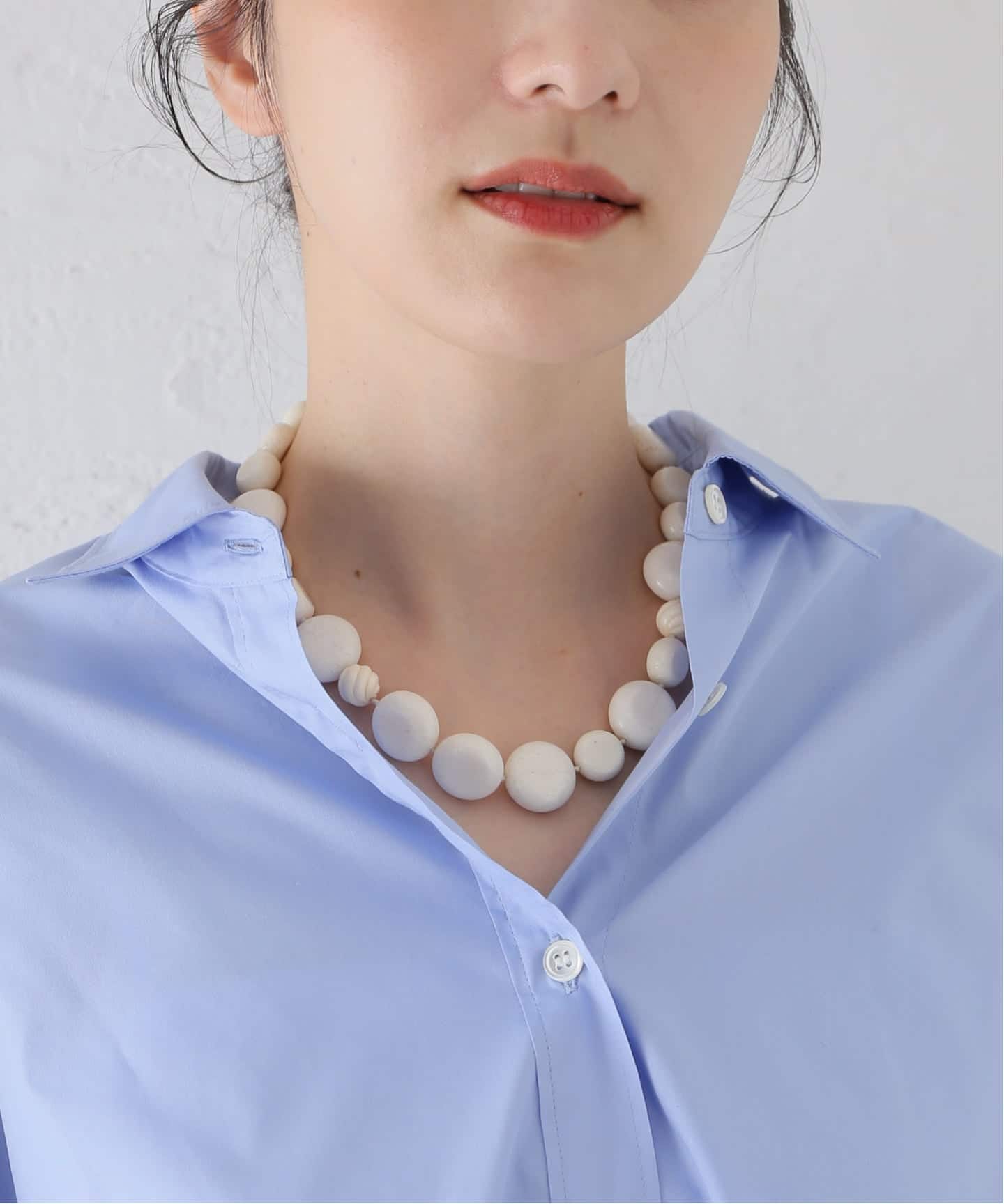 SAPIR BACHAR サピア バシャール】CARVED CORAL NECKLACE：ネックレス
