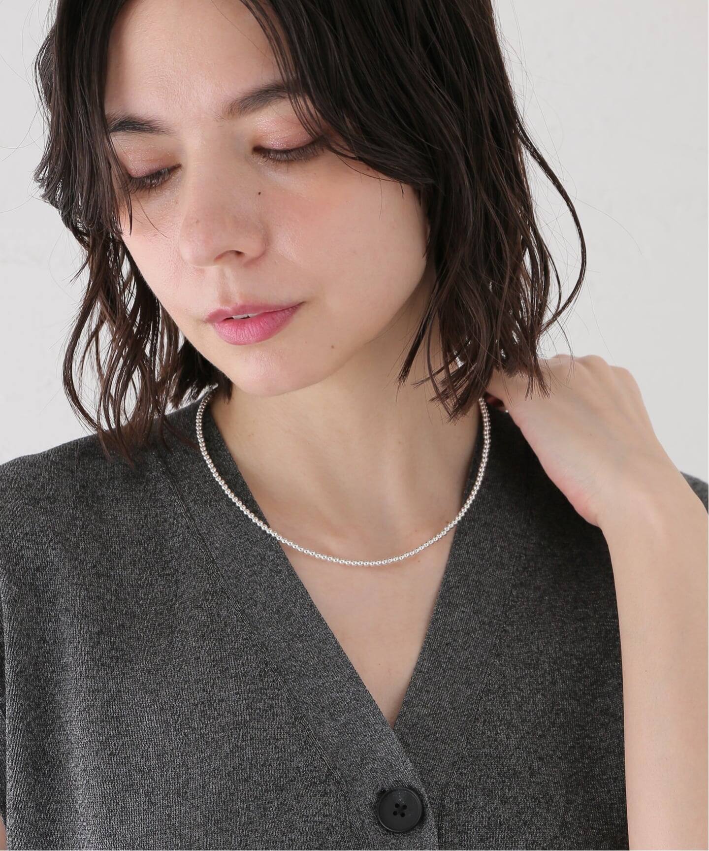ERICKA NICOLAS BEGAY】NAVAJO PEARL 3mm 45：ネックレス