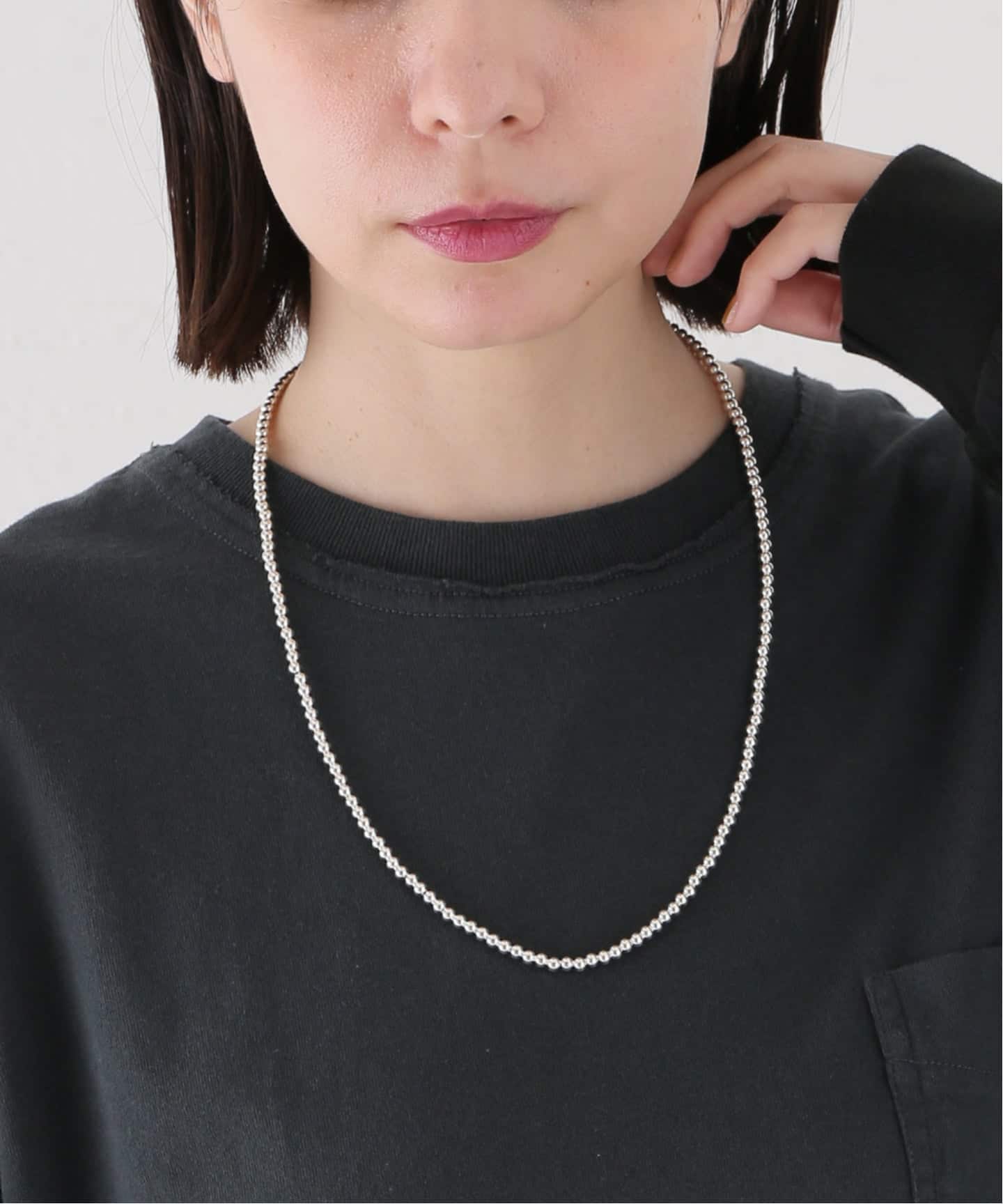 ERICKA NICOLAS BEGAY】NAVAJO PEARL 4mm 60：ネックレス（ネックレス