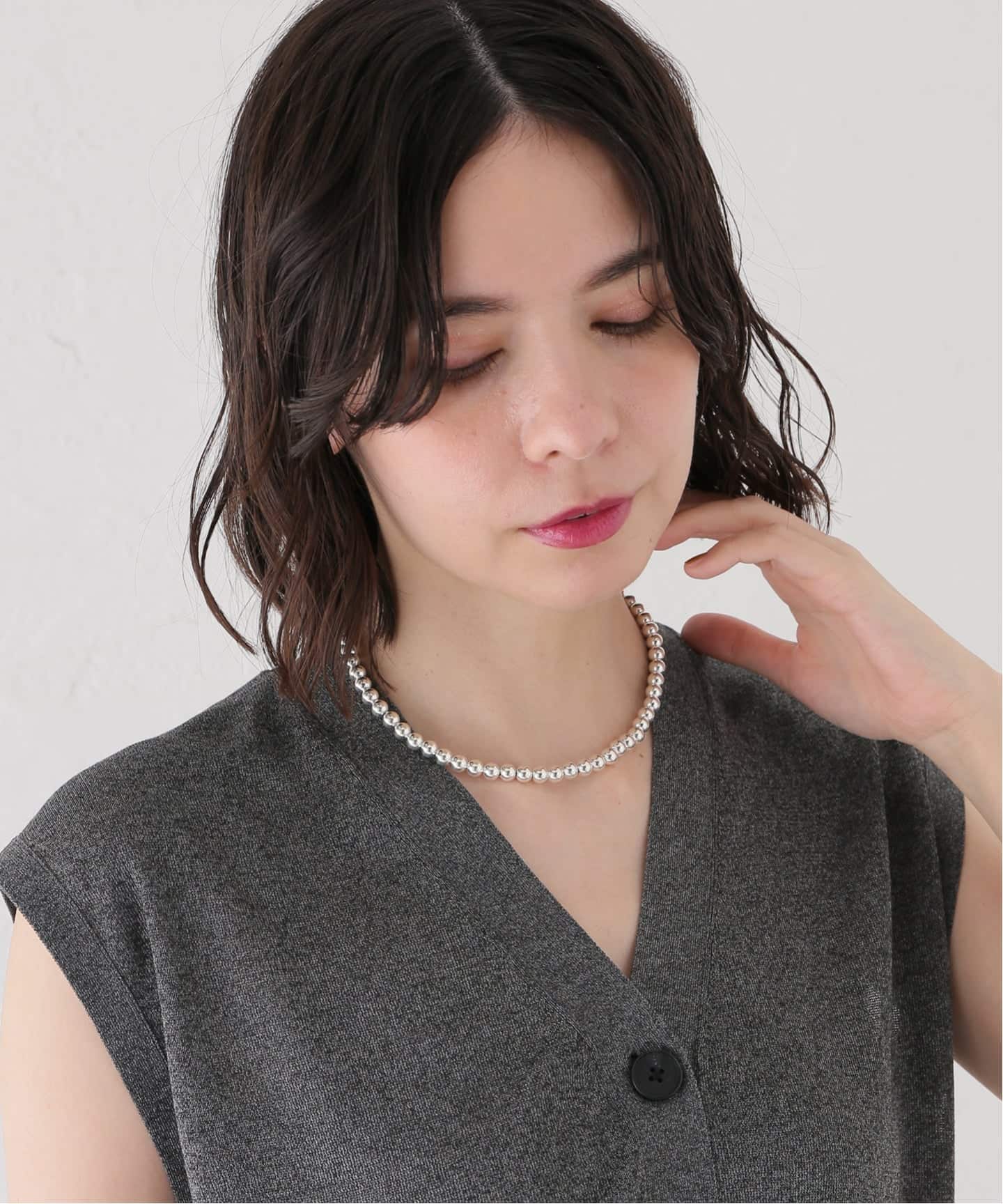 ERICKA NICOLAS BEGAY】NAVAJO PEARL 7mm 40：ネックレス