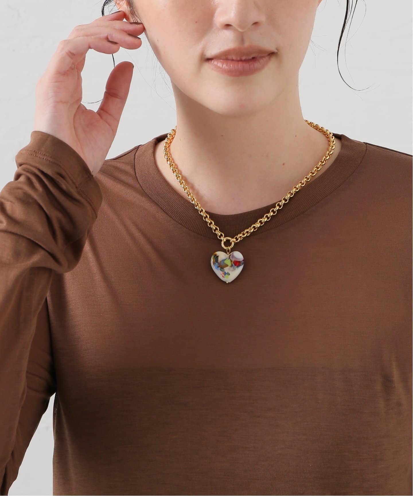 SANDRALEXANDRA/サンドラアレキサンドラ】 HEART BELCHER CHAIN