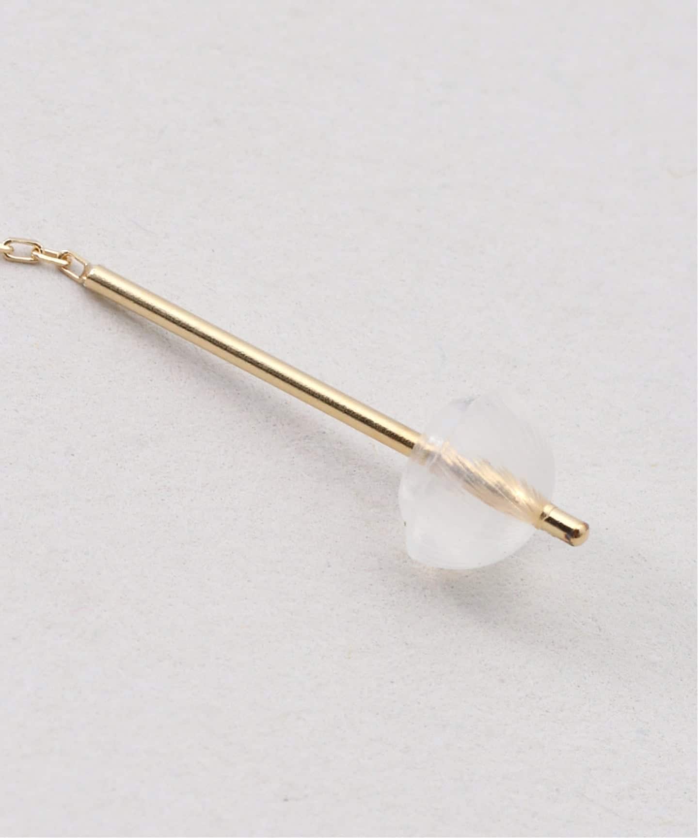 Les bonbon scalap pierce ルボンボン ピアス 片耳用 LES BONBON/ル ボンボン】K18 liquid pierce L（ピアス（片耳用