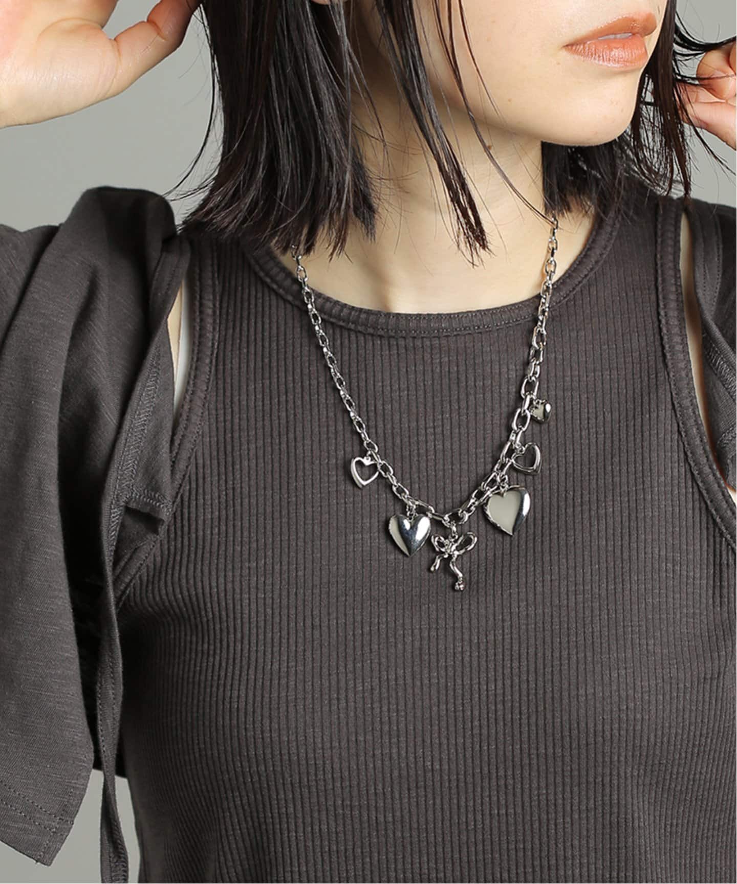 予約》【Soierie/ソワリー】Innocent heart necklace