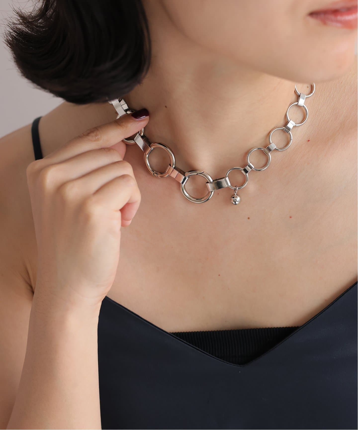 新品 Soierie ソワリー ボックス チェーン ネックレス 別注【Soierie/ソワリー】 Innocent spike necklace（ネックレス