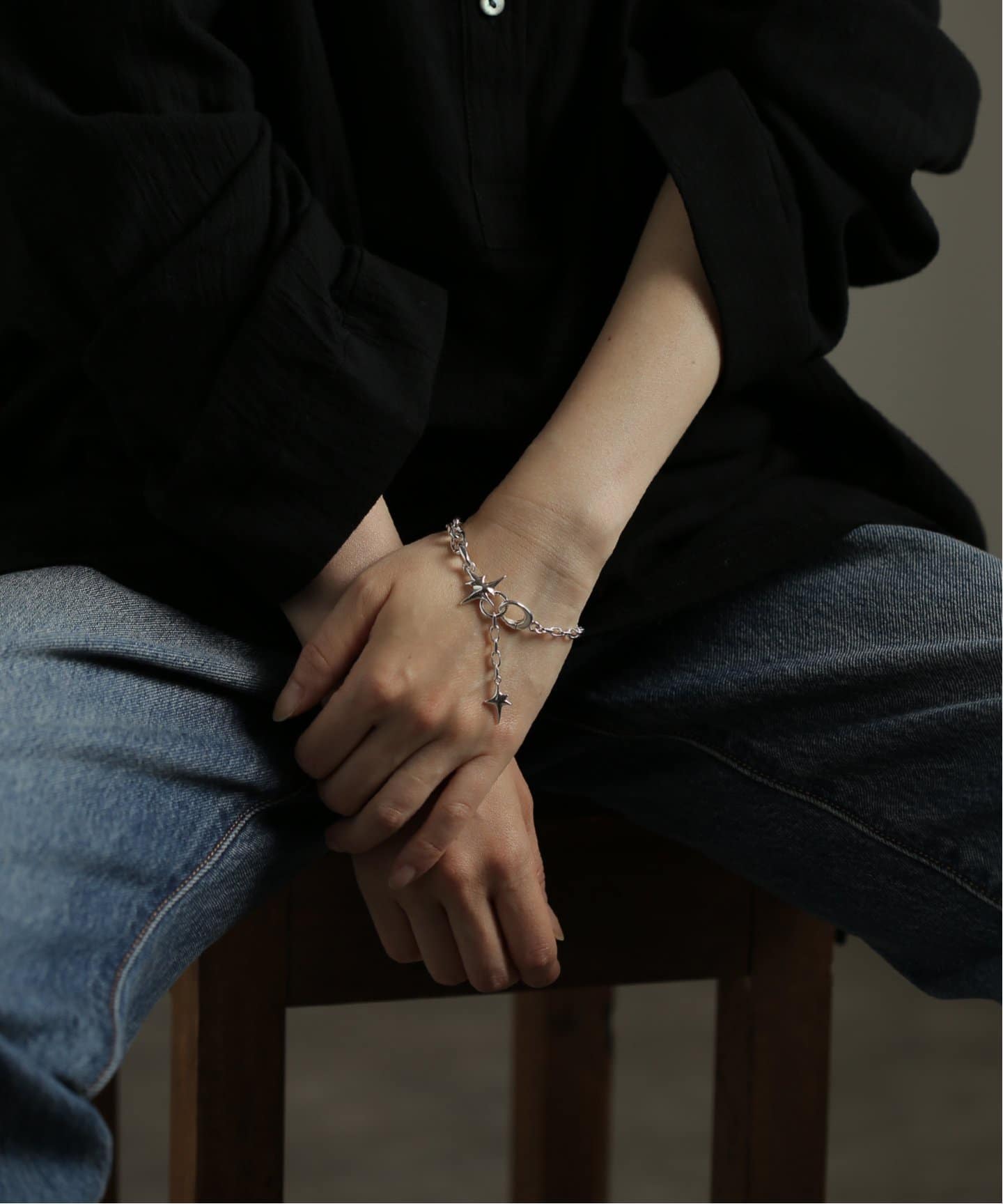 soierie ソワリーブレスレット Soierie/ソワリー】Pome ball chain finger bracelet/ボール