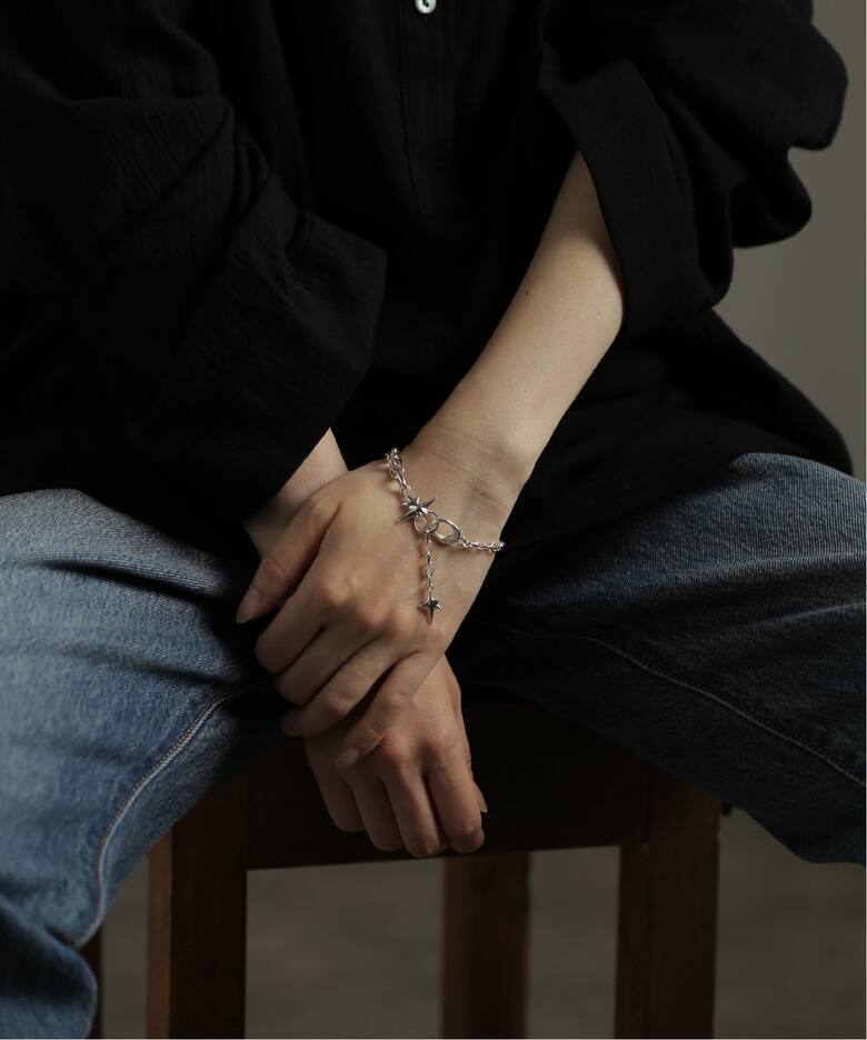 Soierie/ソワリー】 Etolile chain bracelet（ブレスレット・バングル 