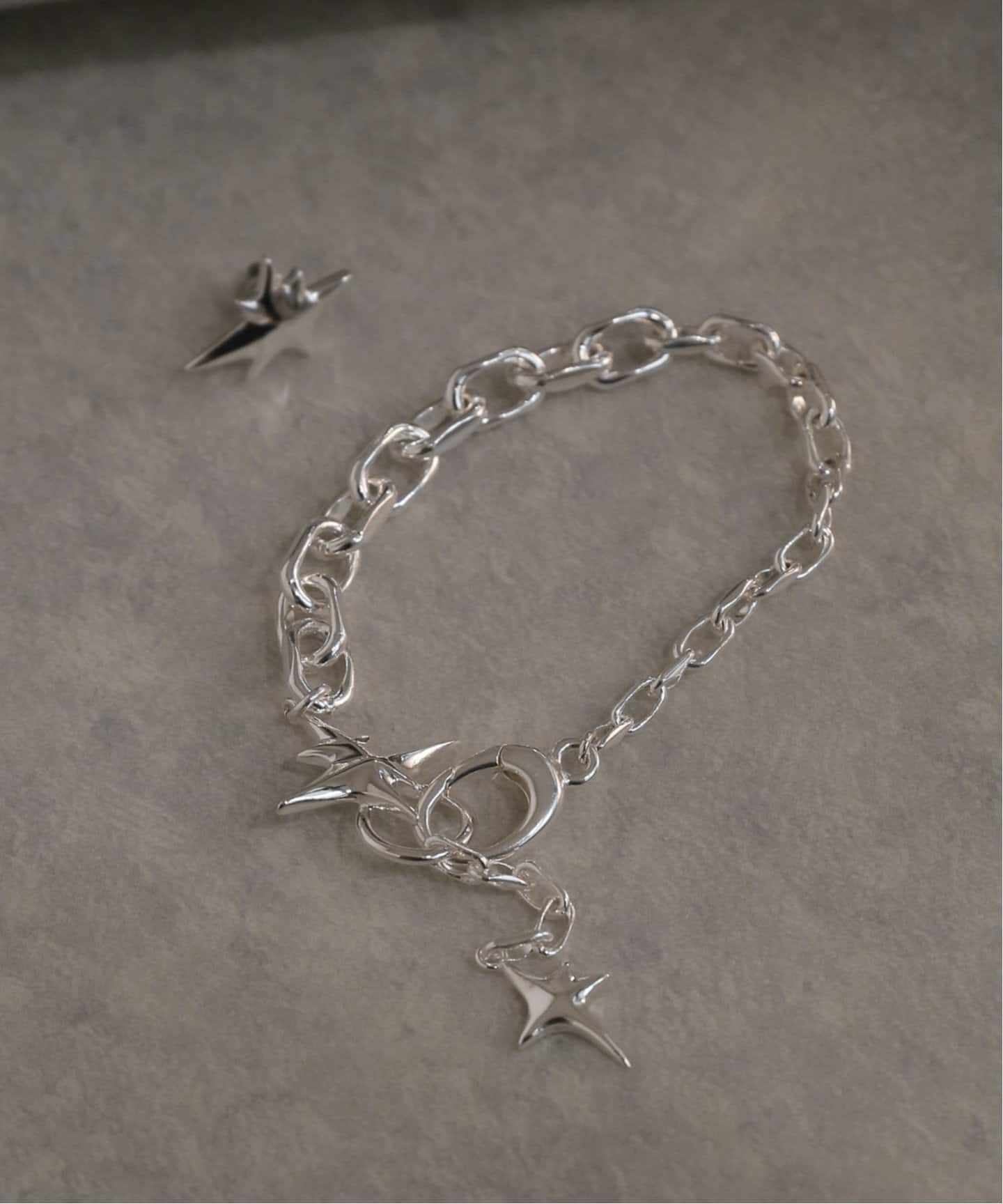 Soierie/ソワリー】 Etolile chain bracelet（ブレスレット・バングル