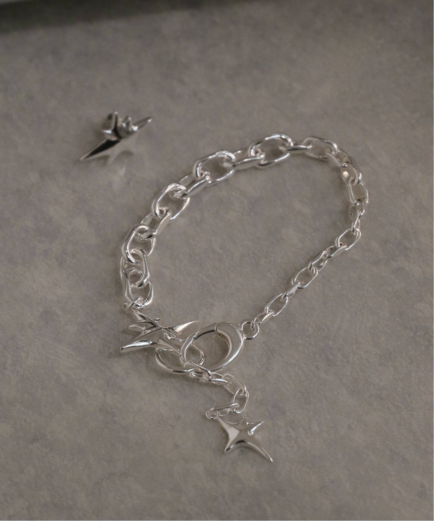 Soierie/ソワリー】 Etolile chain bracelet（ブレスレット・バングル 