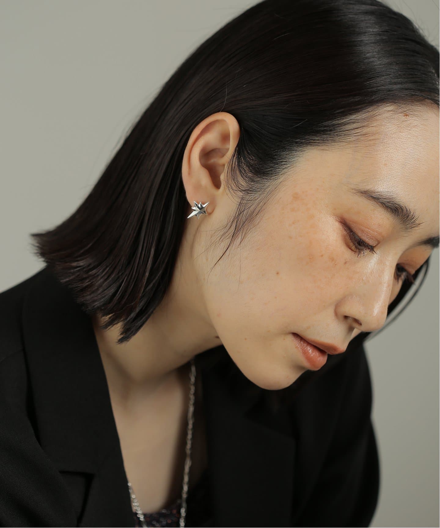 Soierie ピアス 「Soierie/ソワリー」Drop slim pierce/ドロップ