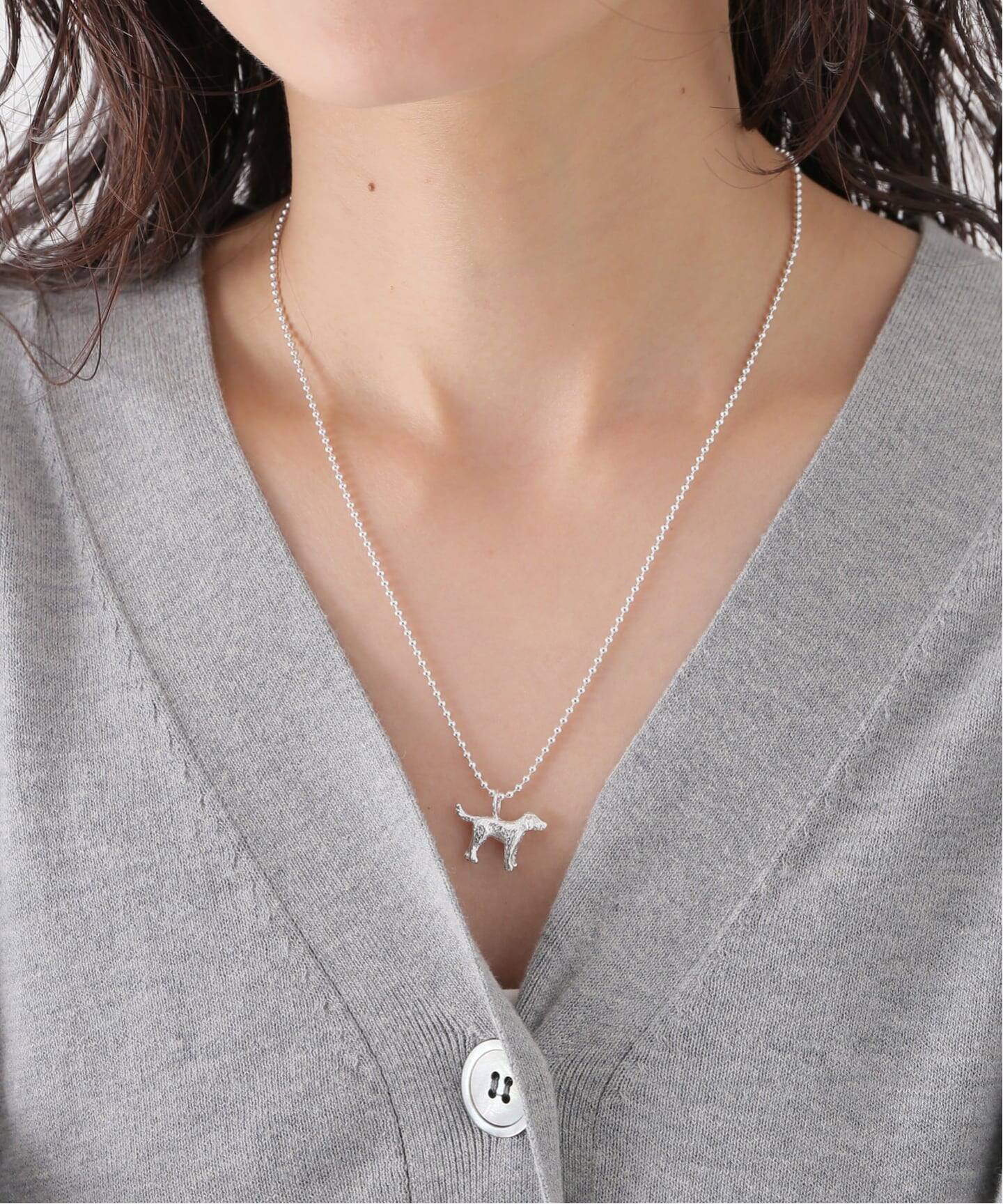 WOLF CIRCUS /ウルフサーカス】 DOG NECKLACE(SILVER BEAD CHA