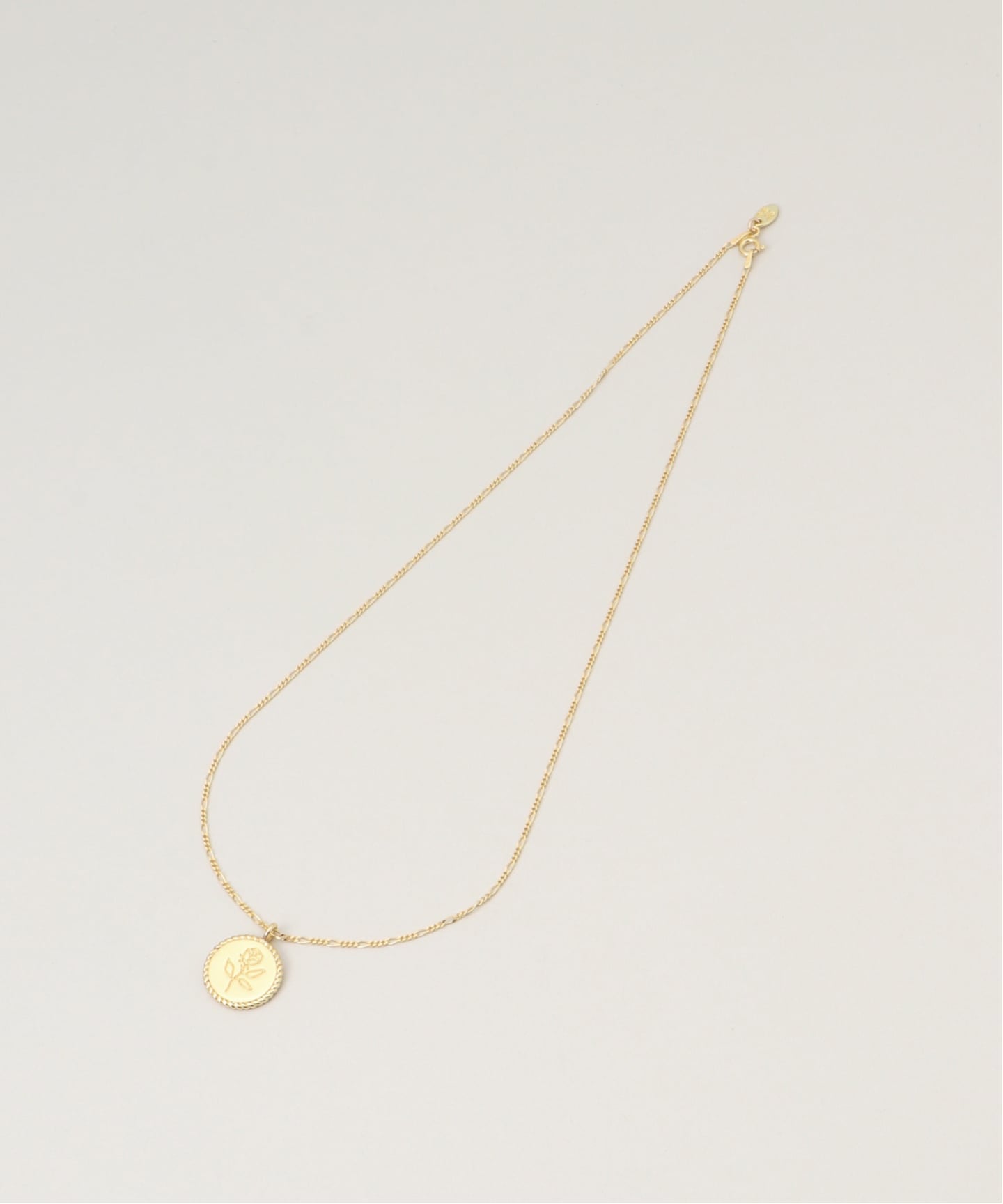 WOLF CIRCUS /ウルフサーカス】 ROSE COIN NECKLACE(GOLD FIGA