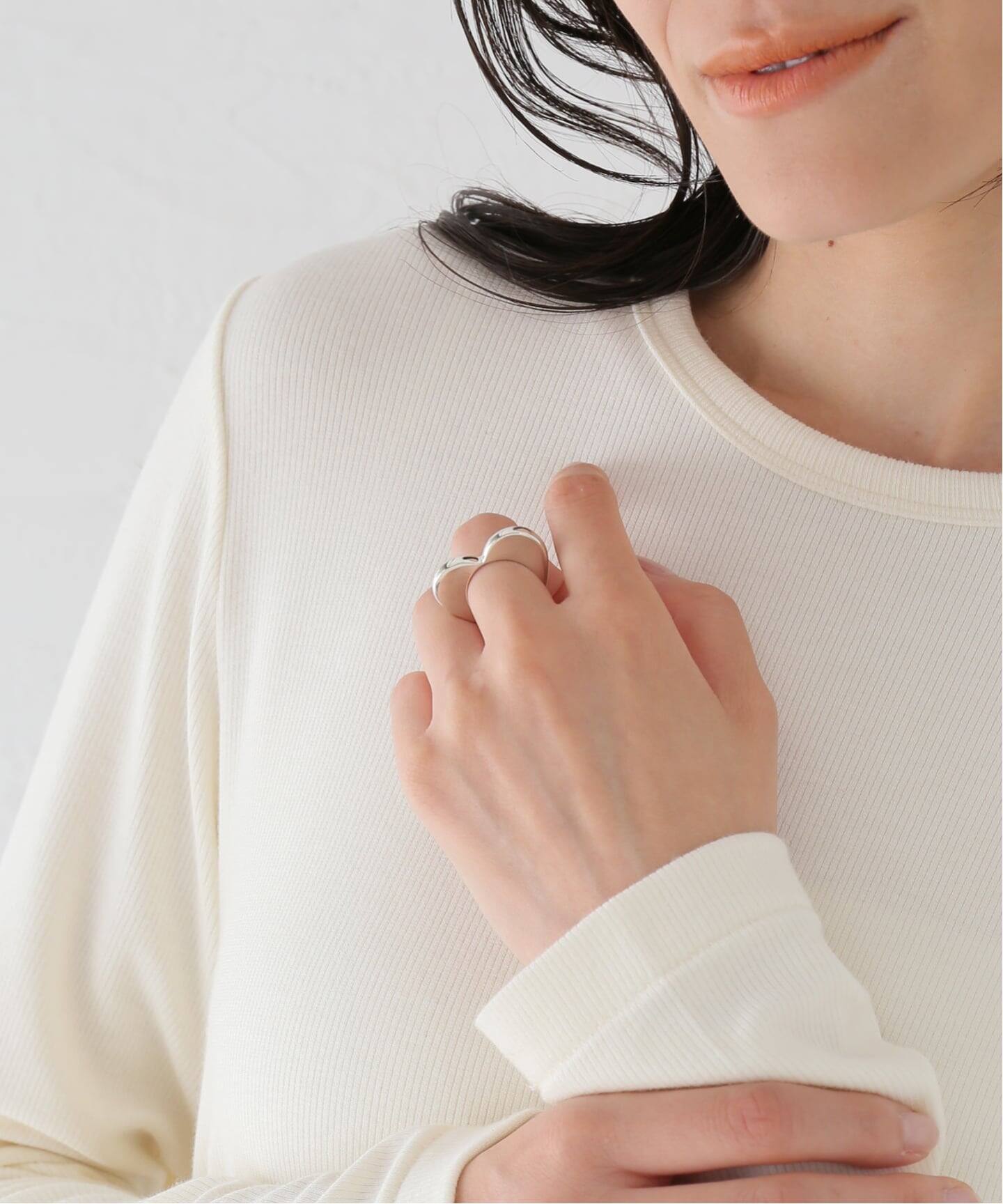 ジャーナルスタンダード別注ハートリング 別注【MAISON DPULSE/メゾンドパルス】 Double heart ring
