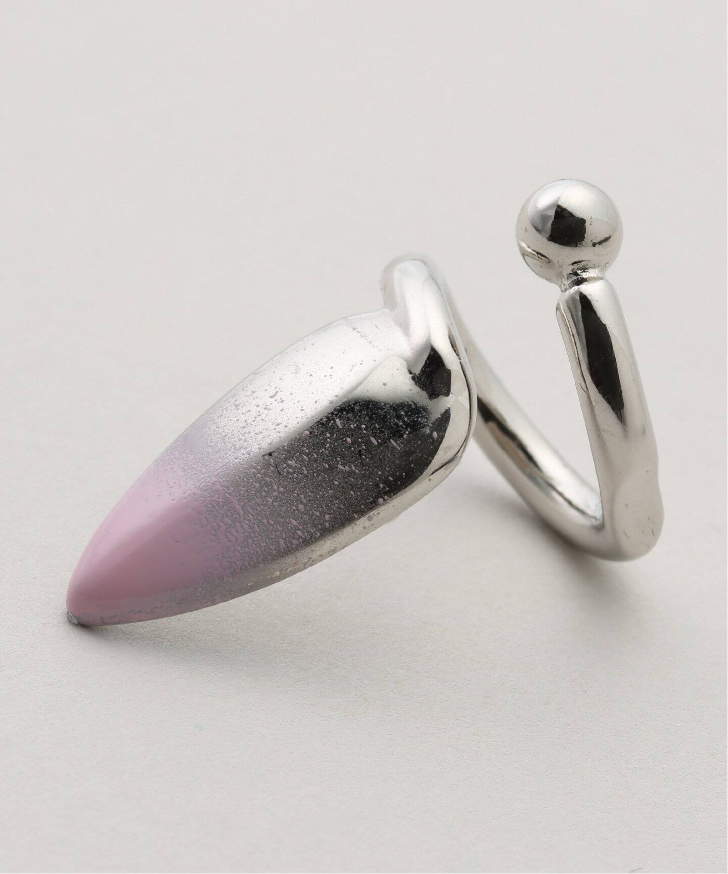 【Justine Clenquet】関税送料込★SAM ピンク ネイル リング JUSTINE CLENQUET】SAM GRADIENT PINK NAIL RING 31JC02SAM2