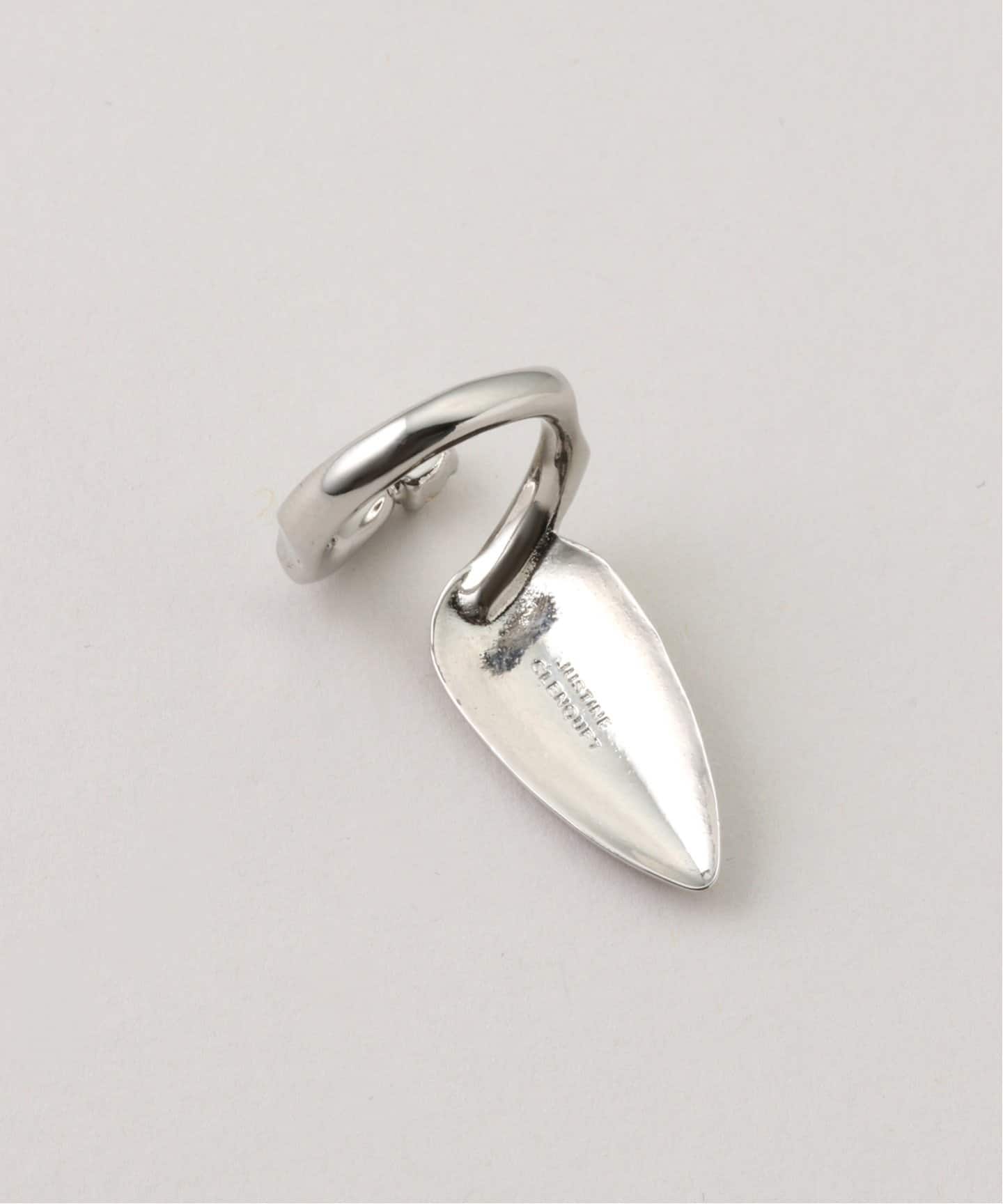 フランス製★JUSTINE CLENQUET★LUCE ネイルリング 輝くグリーン JUSTINE CLENQUET/ジャスティーヌ クランケ】 LUCE CRYSTAL NAIL