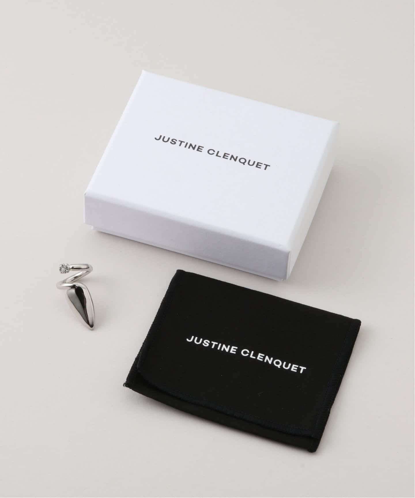 【関税込み】Justine Clenquet シルバー Luce ネイルリング LUCE RED NAIL RING -SILVER/RED- | IN ONLINE STORE