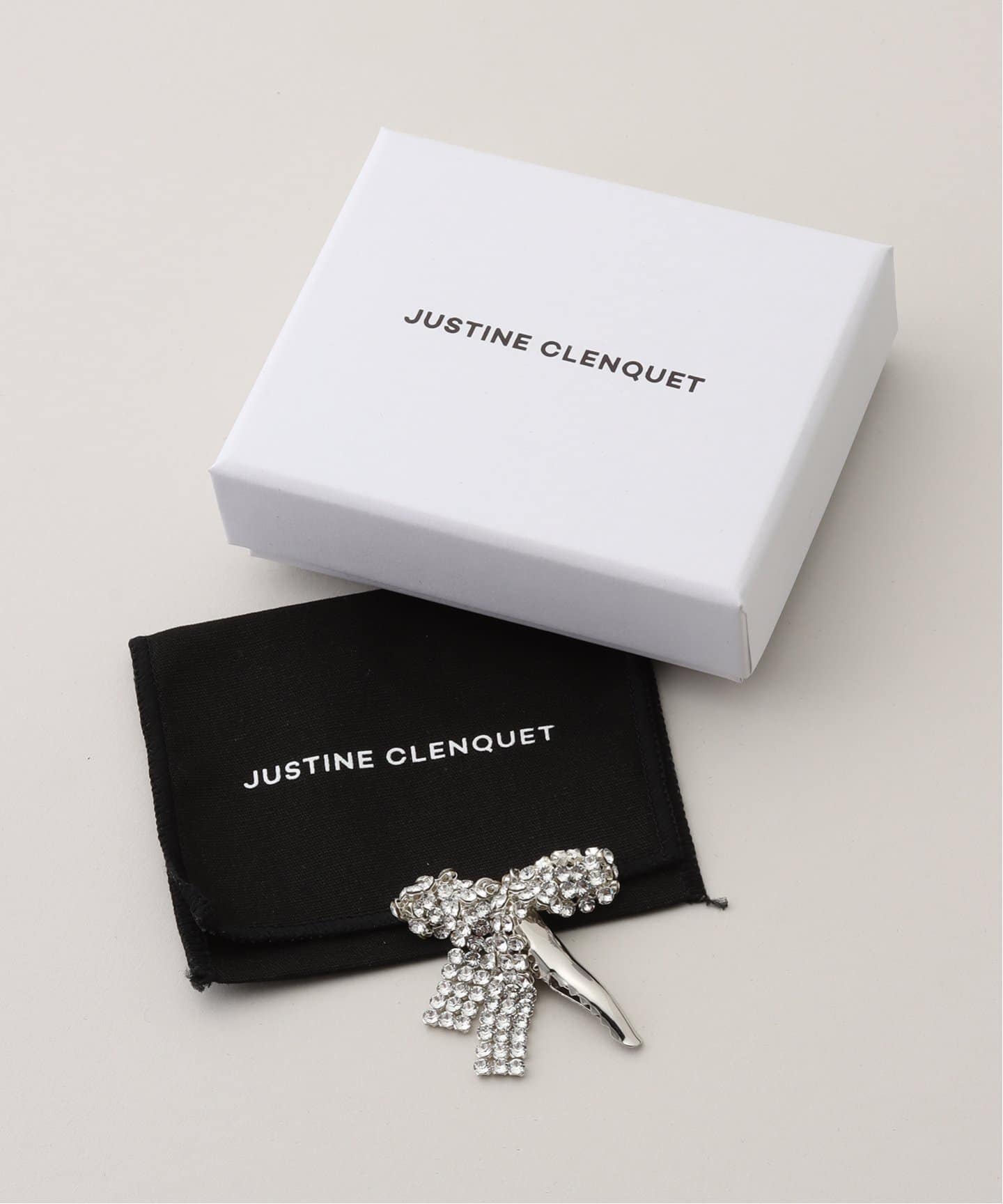 【関税込み】Justine Clenquet シルバー Sammy ヘアクリップ JUSTINE CLENQUET/ジャスティーヌ クランケ】SAMMY HAIR CLIP