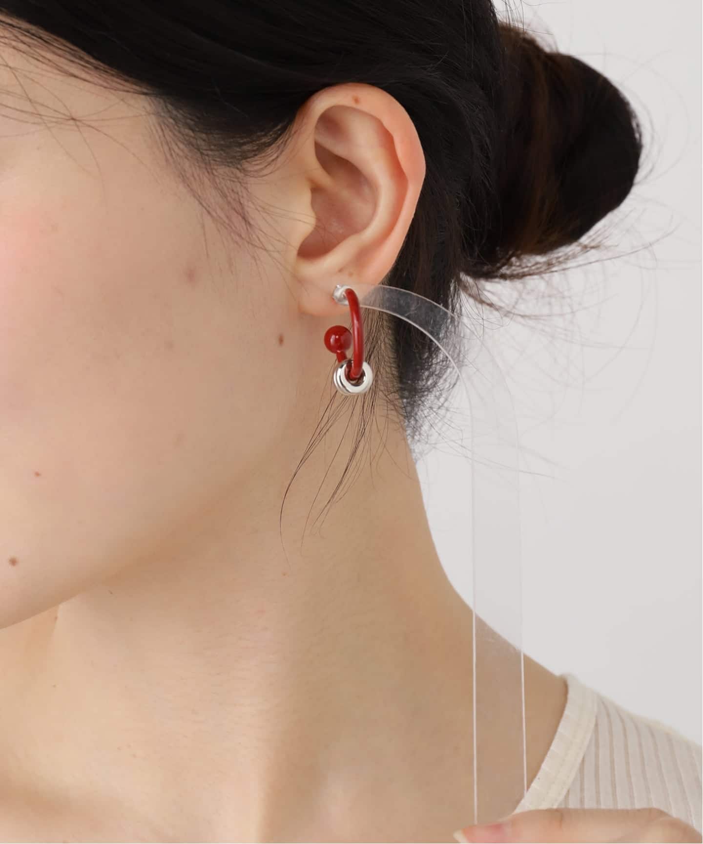 JUSTINE CLENQUET ALAN EARRINGS ピアス(両耳用) JUSTINE CLENQUET】ALAN LACQUERED EARRINGS：ピアス（両耳