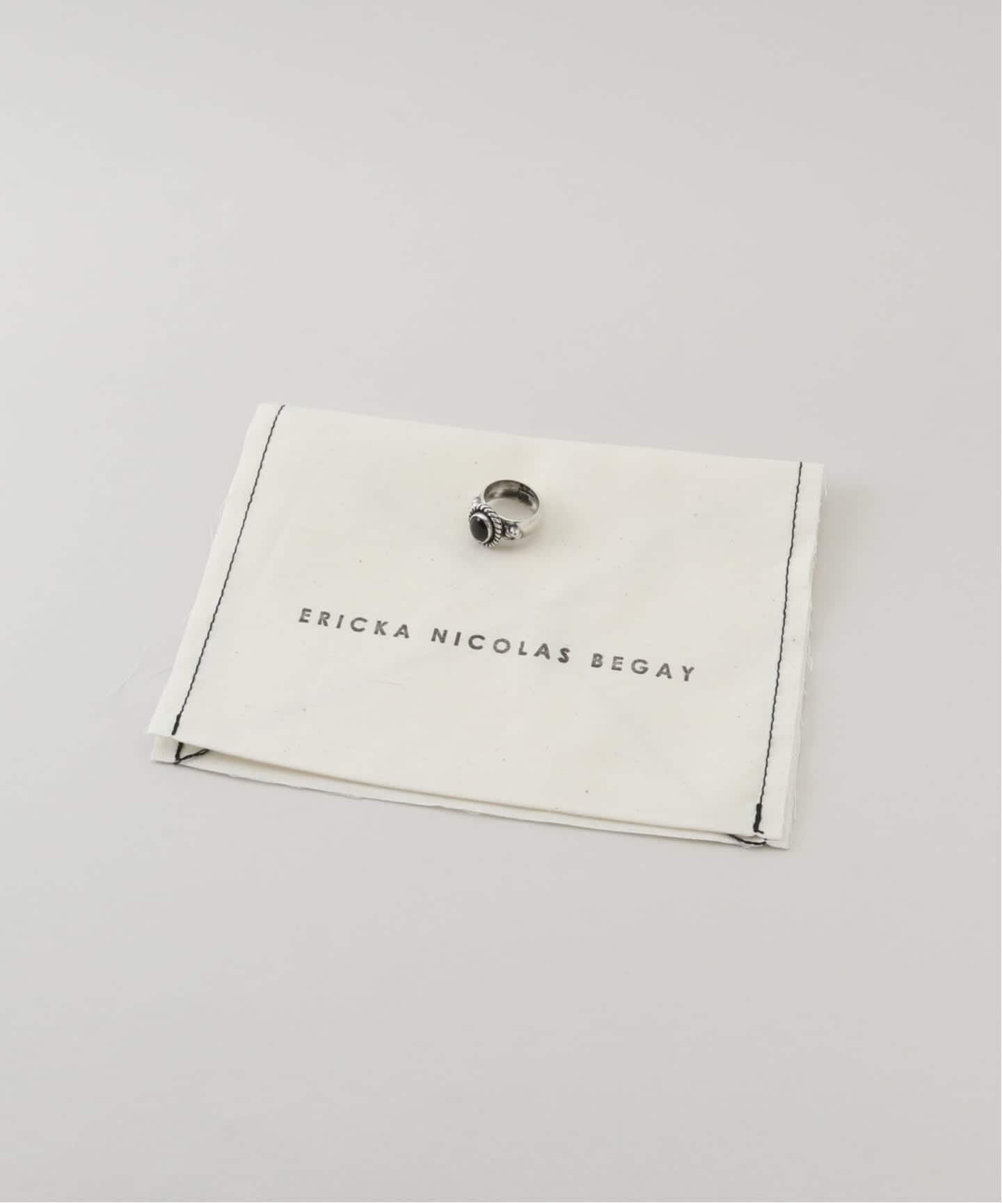 ERICKA NICOLAS BEGAY】06 FLPL ONYX RING（リング）｜journal