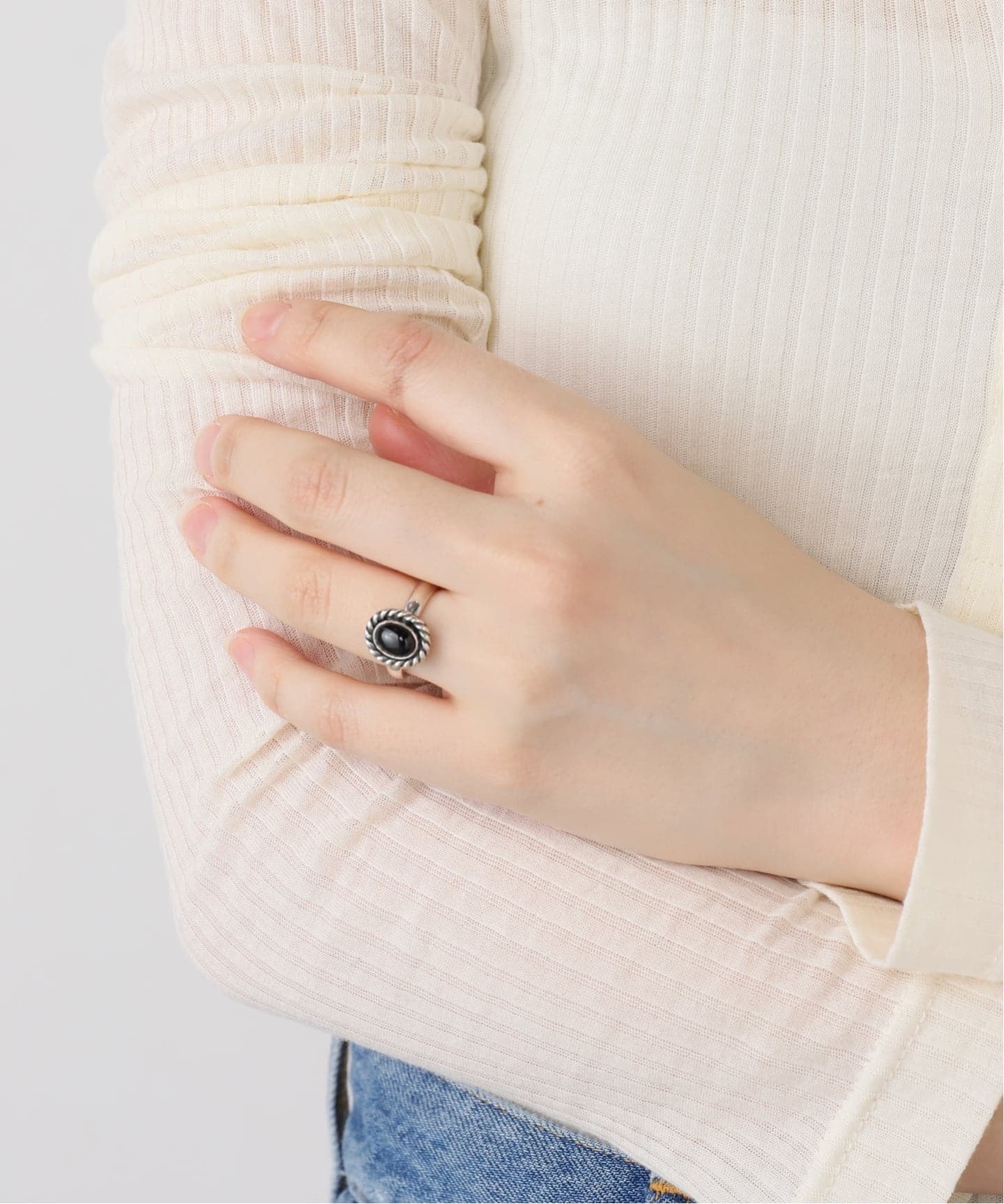 ERICKA NICOLAS BEGAY】03 HMPL ONYX RING（リング）｜journal