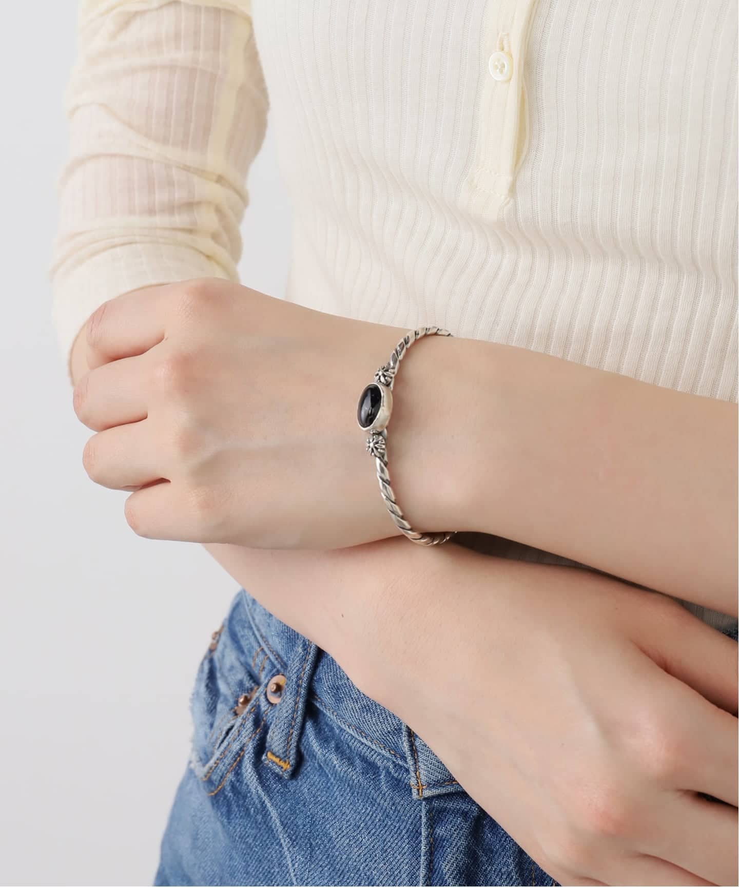 ERICKA NICOLAS BEGAY】TWIST ONYX BRACELET（ブレスレット