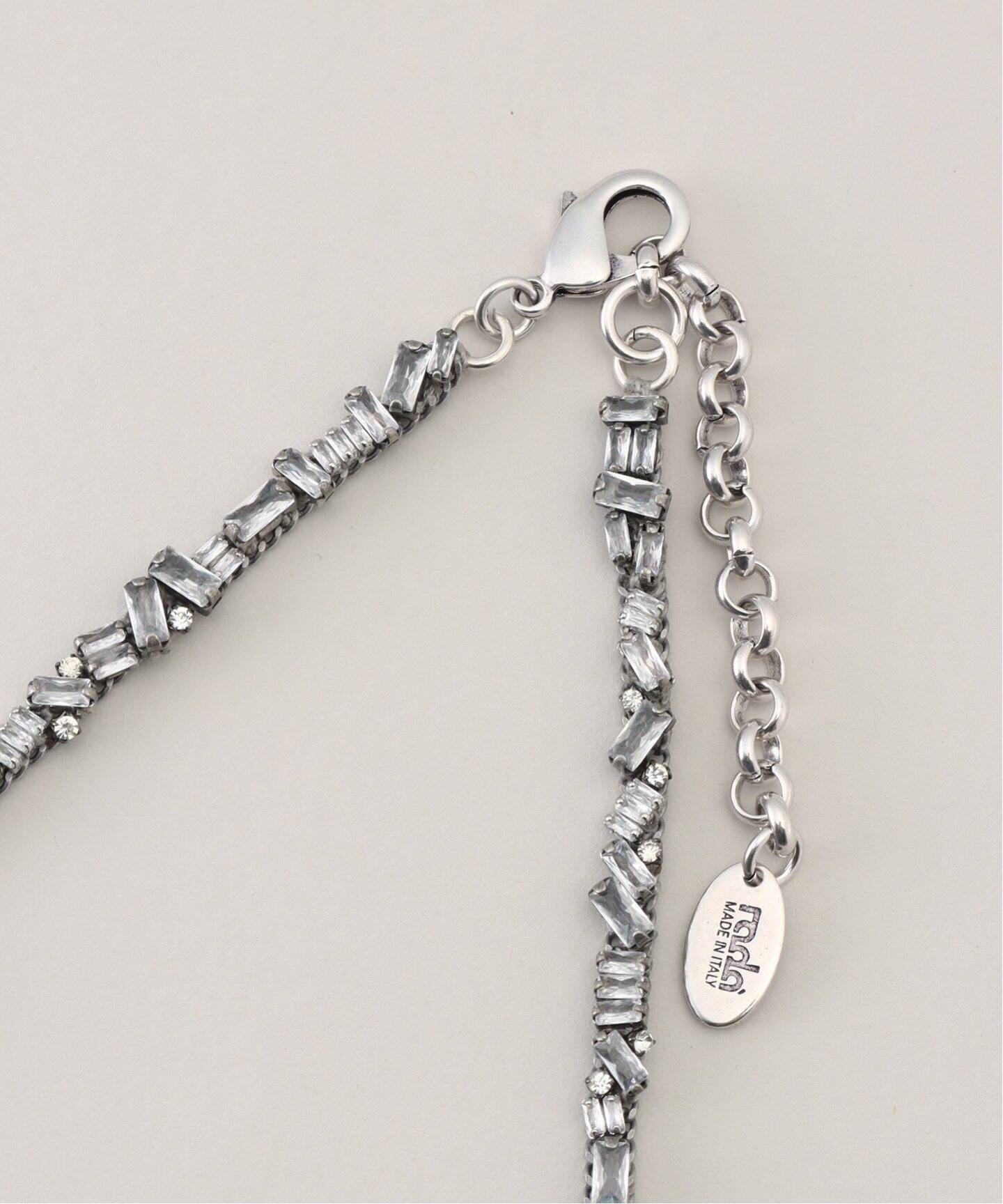 rada】SQUARE CRYSTAL NECKLACE (SMALL)（ネックレス）｜journal